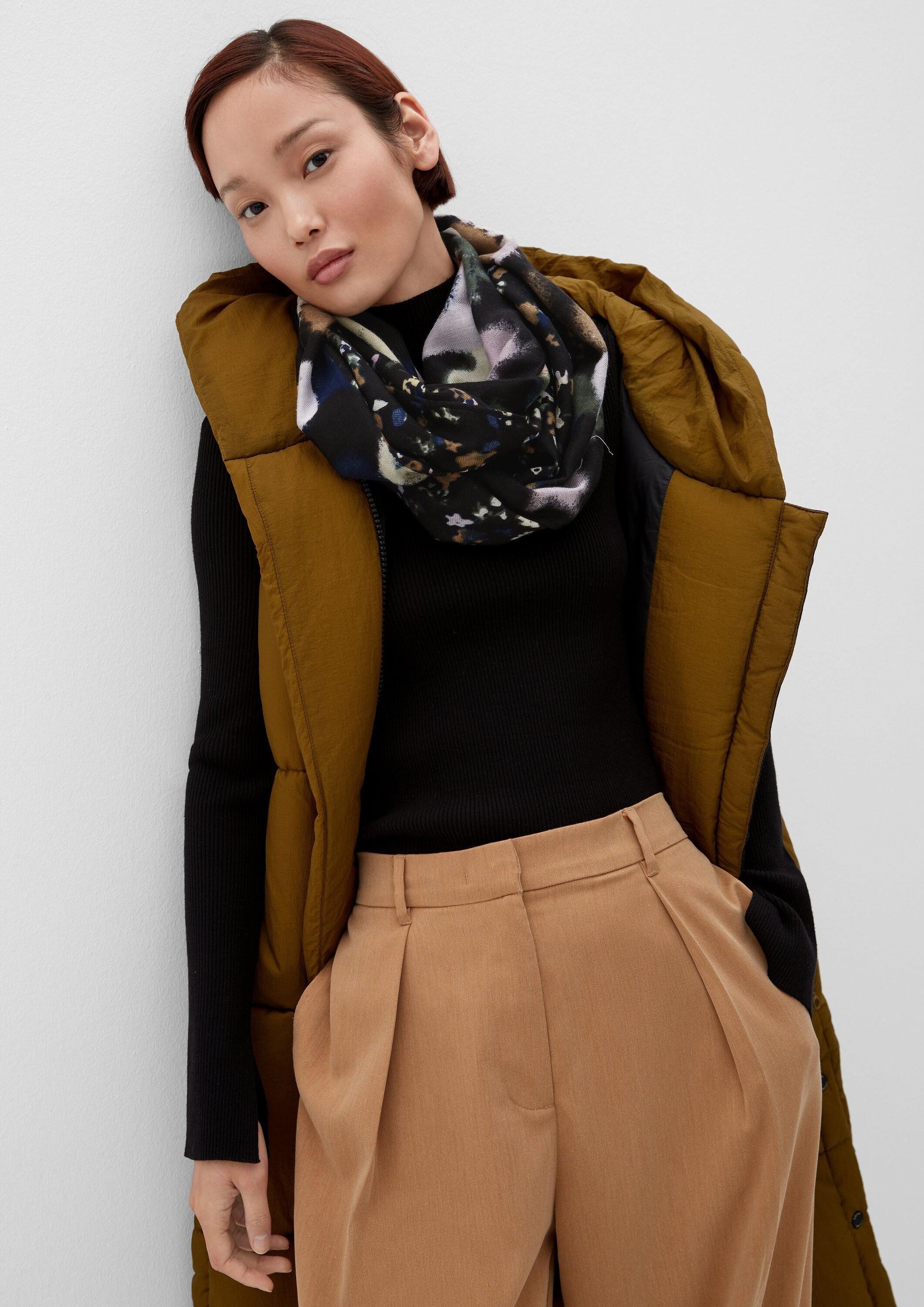 s.Oliver Loop Snood, Loop-Schal aus Viskose und Baumwolle günstig online kaufen