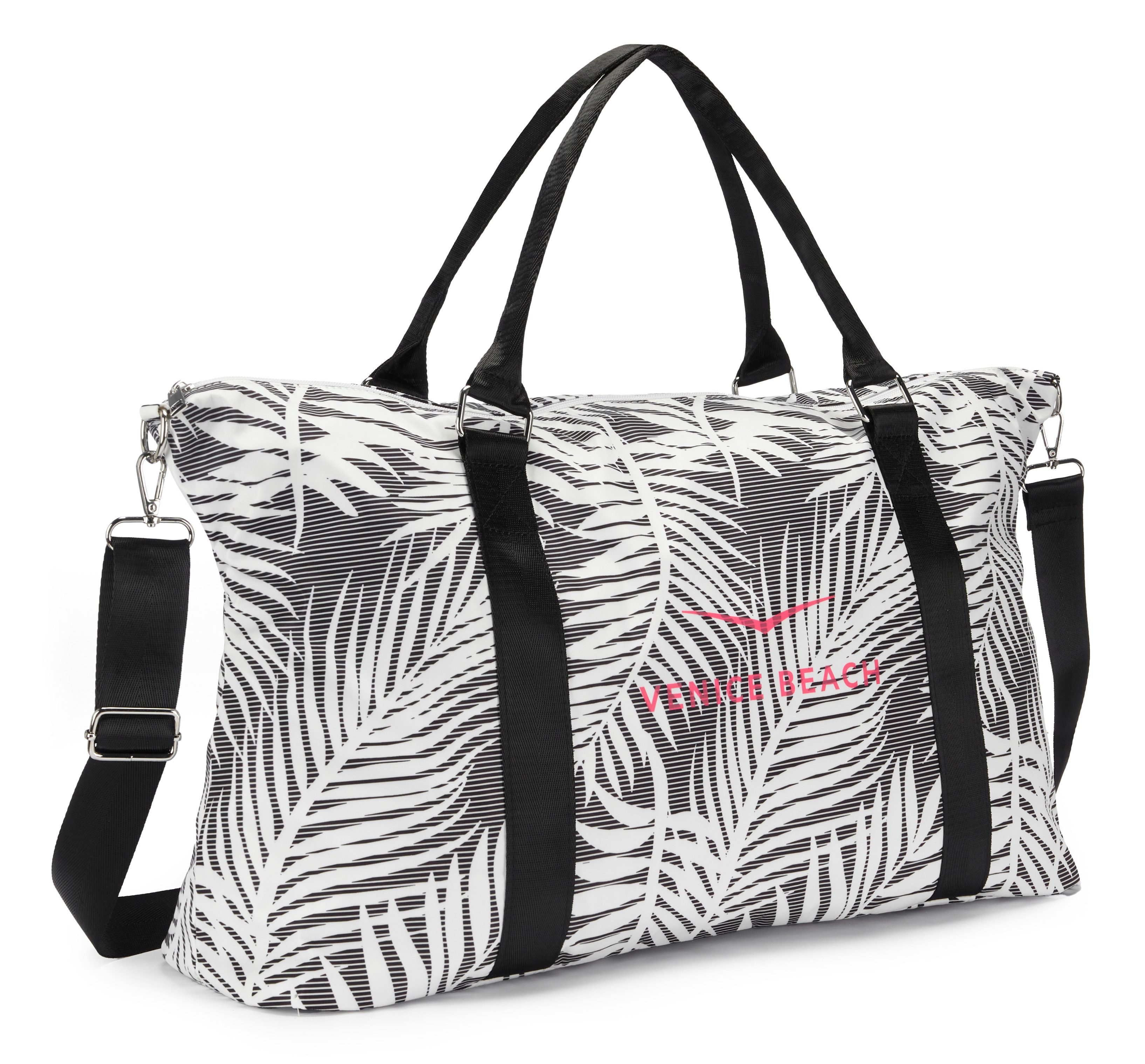 Venice Beach Sporttasche große Umhängetasche, Wellnesstasche, Saunatasche, Reisetasche, Weekender, Strandtasche mit modischem Druck VEGAN
