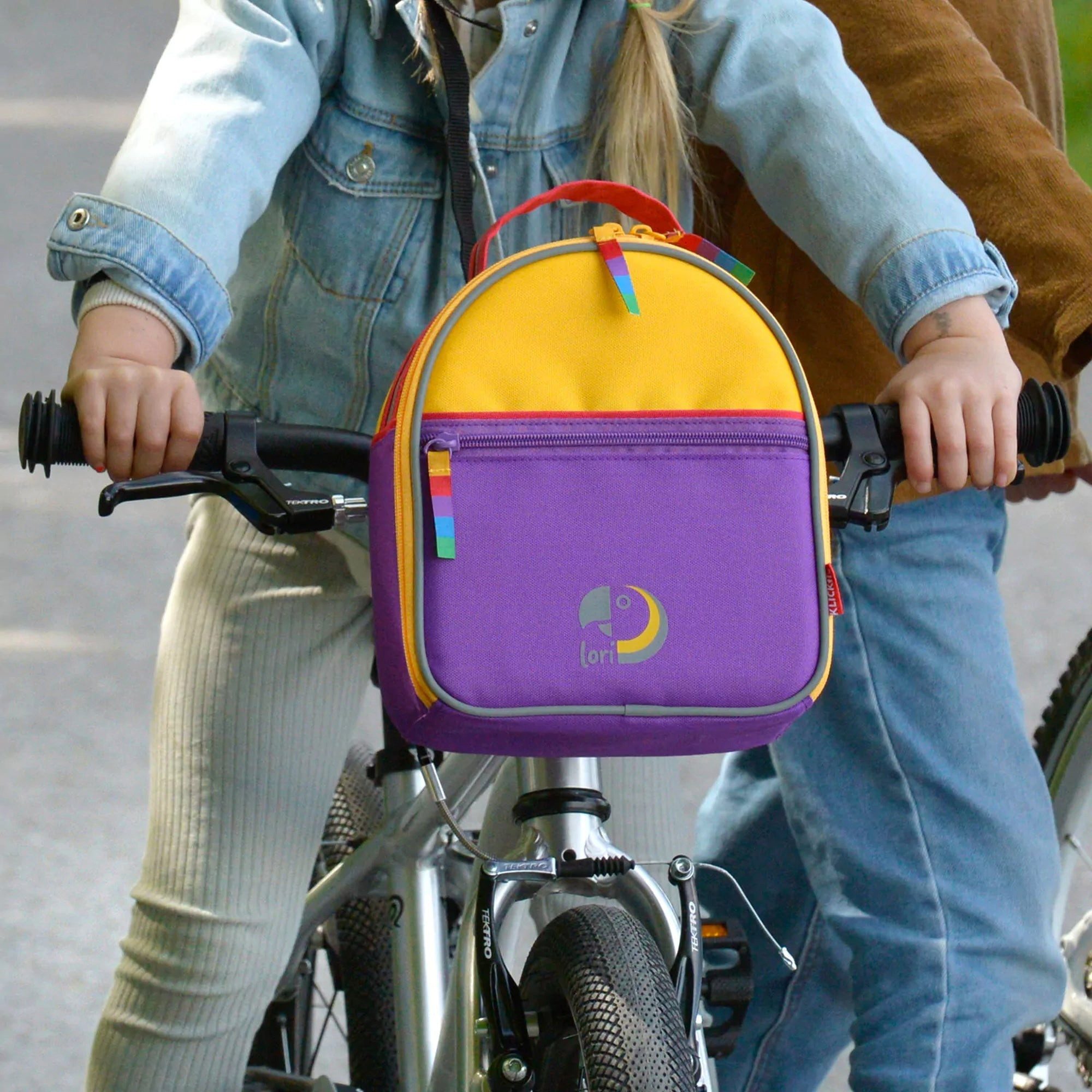 KlickFix Fahrradtasche Lori Bag - Fahrradtasche für Kinder (lila)