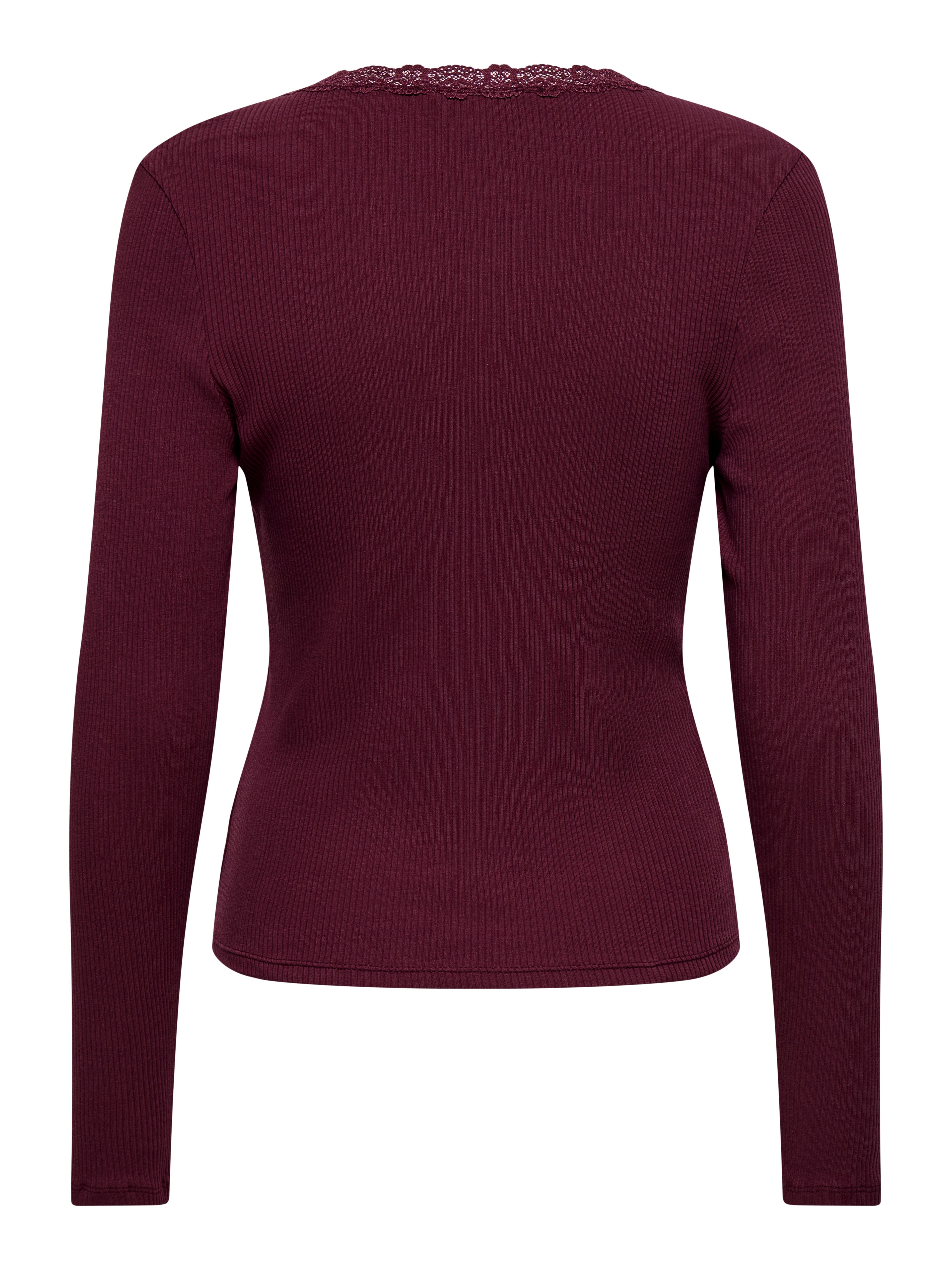 ONLY V-Shirt ONLSARA SHARAI L/S V-NECK TOP JRS Baumwollmischung, slim fitregular fit