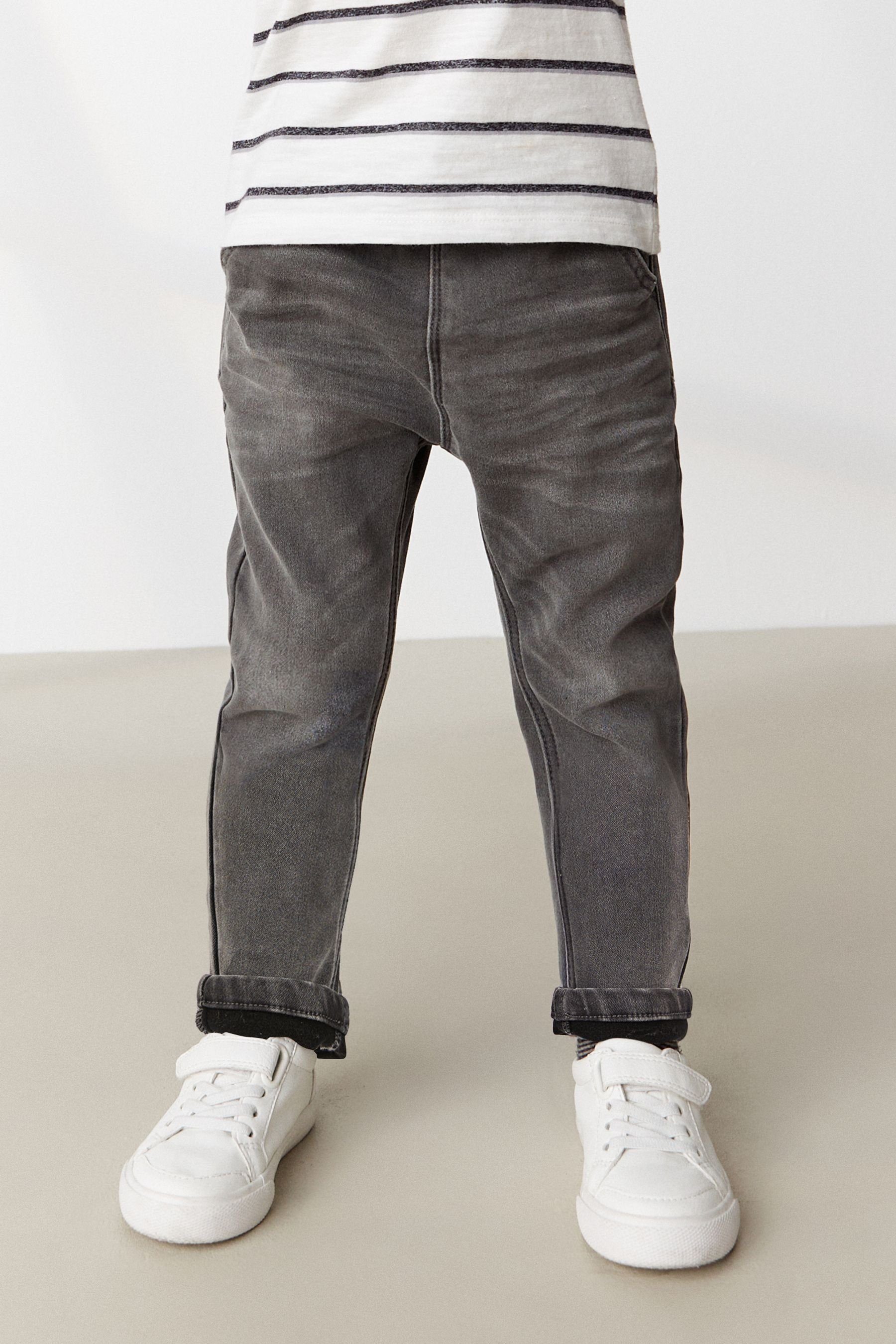 Next Schlupfjeans Superweiche Jeans mit zum Stretch (1-tlg) Grey Hineinschlüpfen