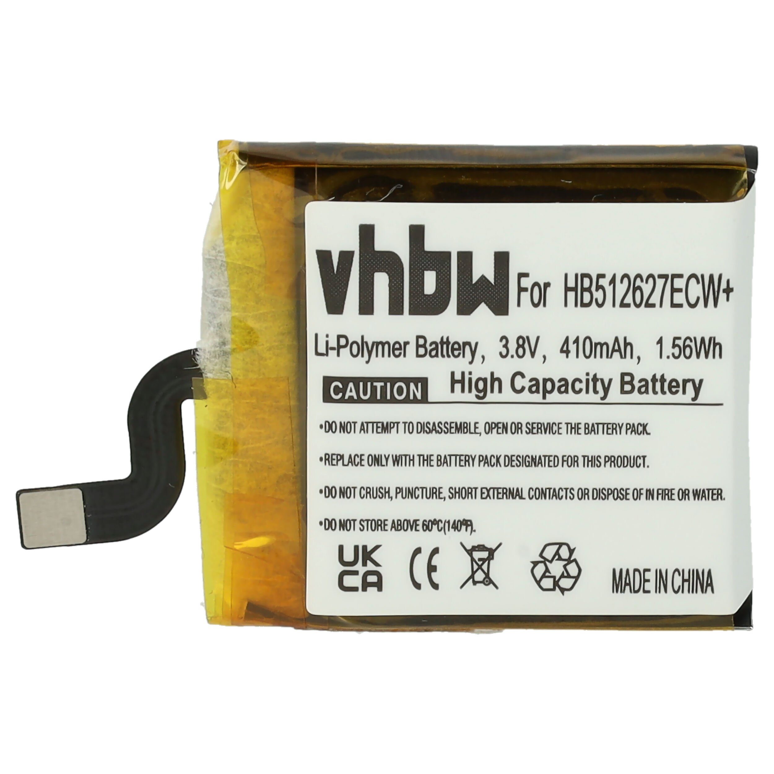vhbw Ersatz für Huawei HB512627ECW 410 V) für (3,8 mAh Li-Polymer Akku