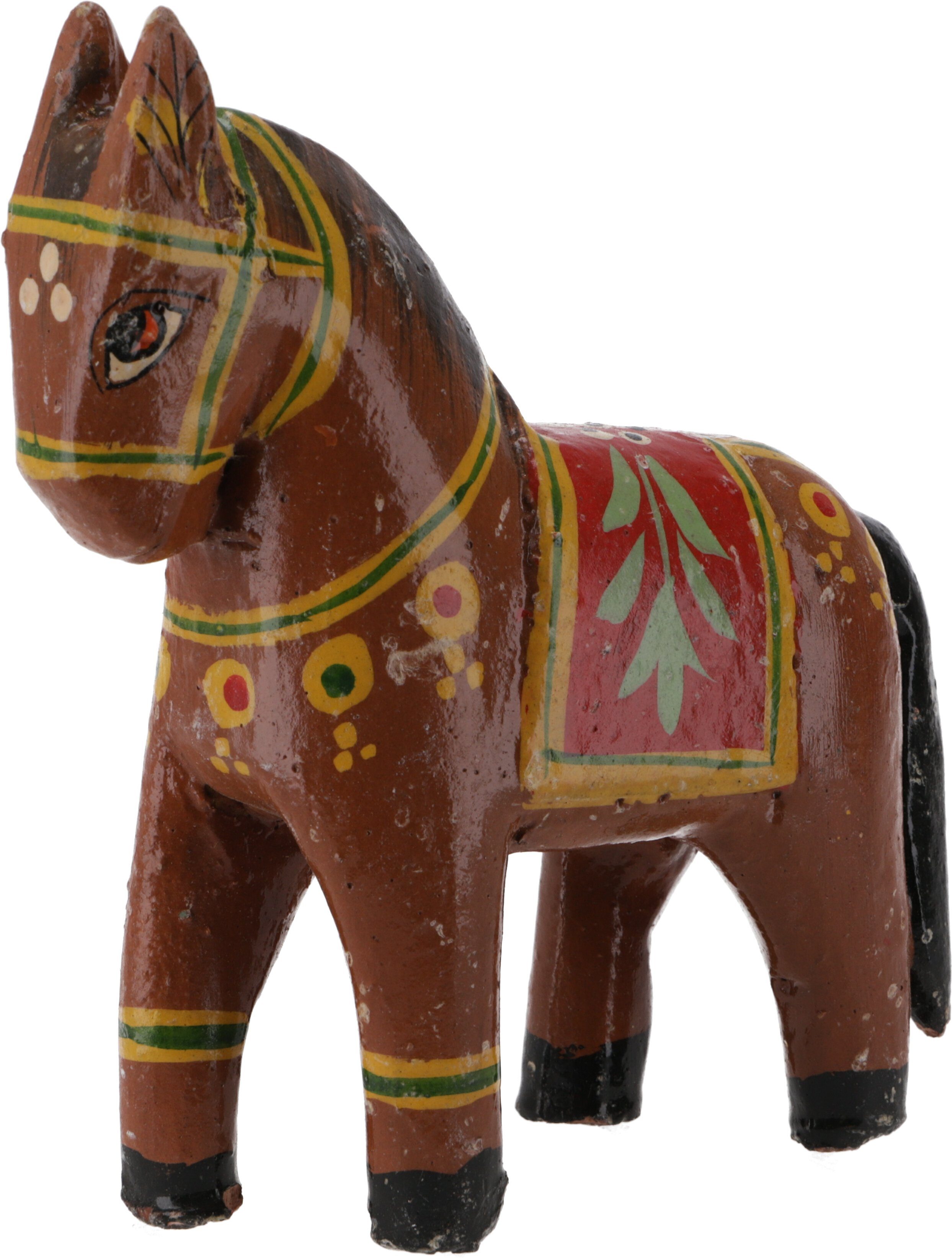 Guru-Shop bemalt,.. look im Antik- Deko Pferd, Dekofigur