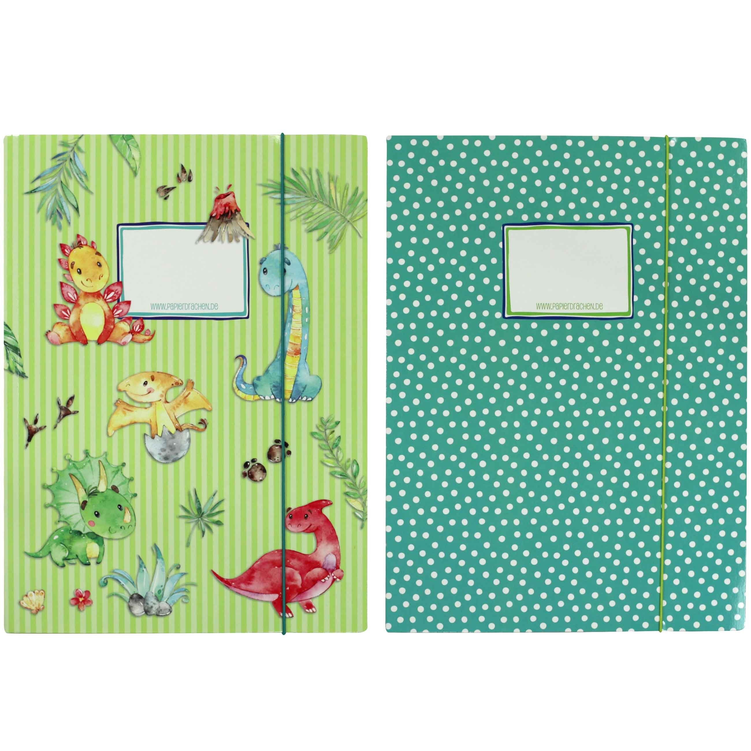 PAPIERDRACHEN Schulheft 2 Schulmappen - Postmappen Set
