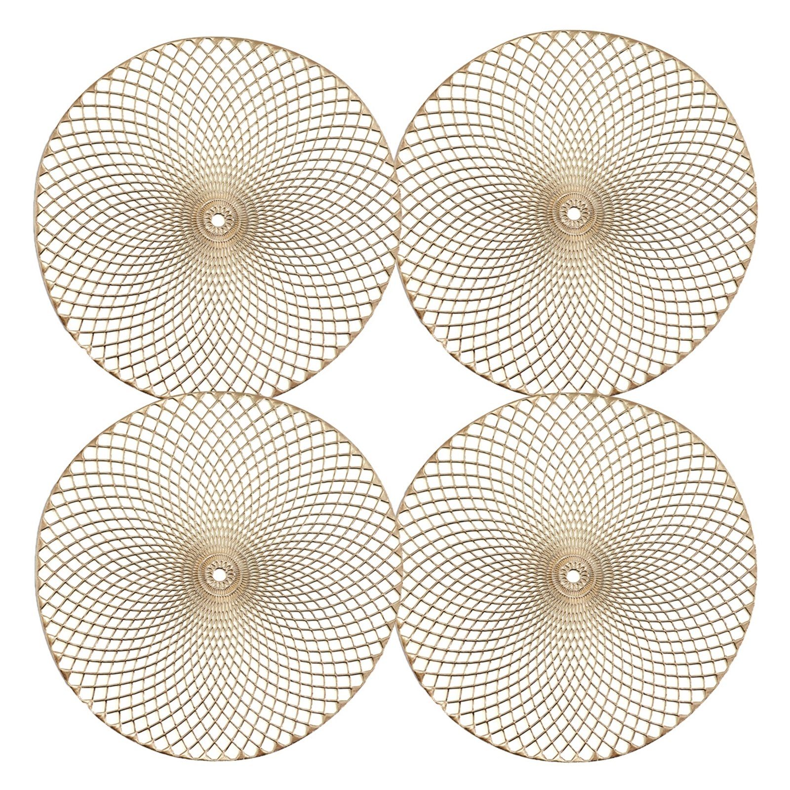 20 Goldene Tischsets Rund, 33 Cm Durchmesser – Perfekt Für Hochzeitsdeko & Geburtstagspartys