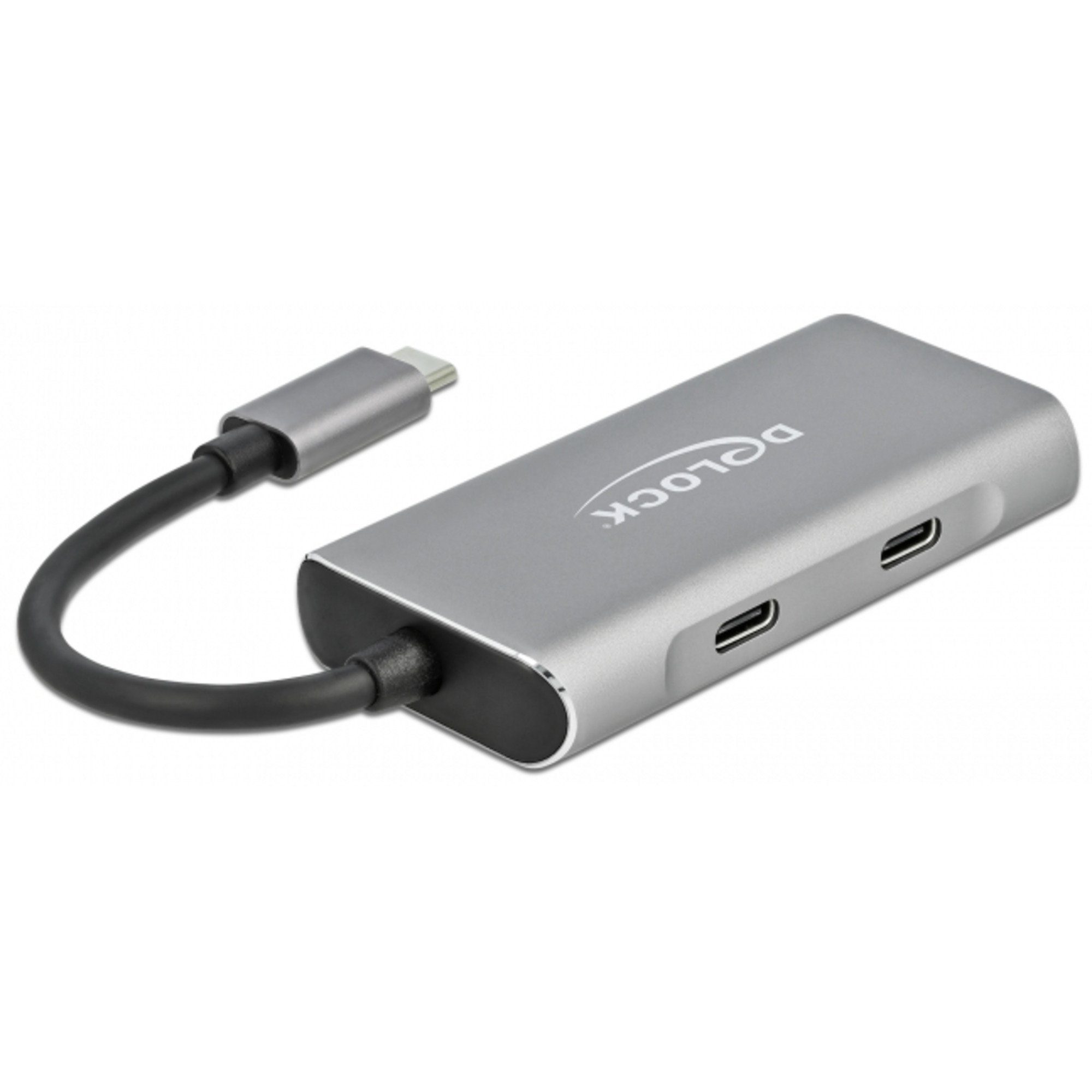 DeLOCK Externer USB 3.2 Gen 2 USB Type-C Hub, USB-Kabel