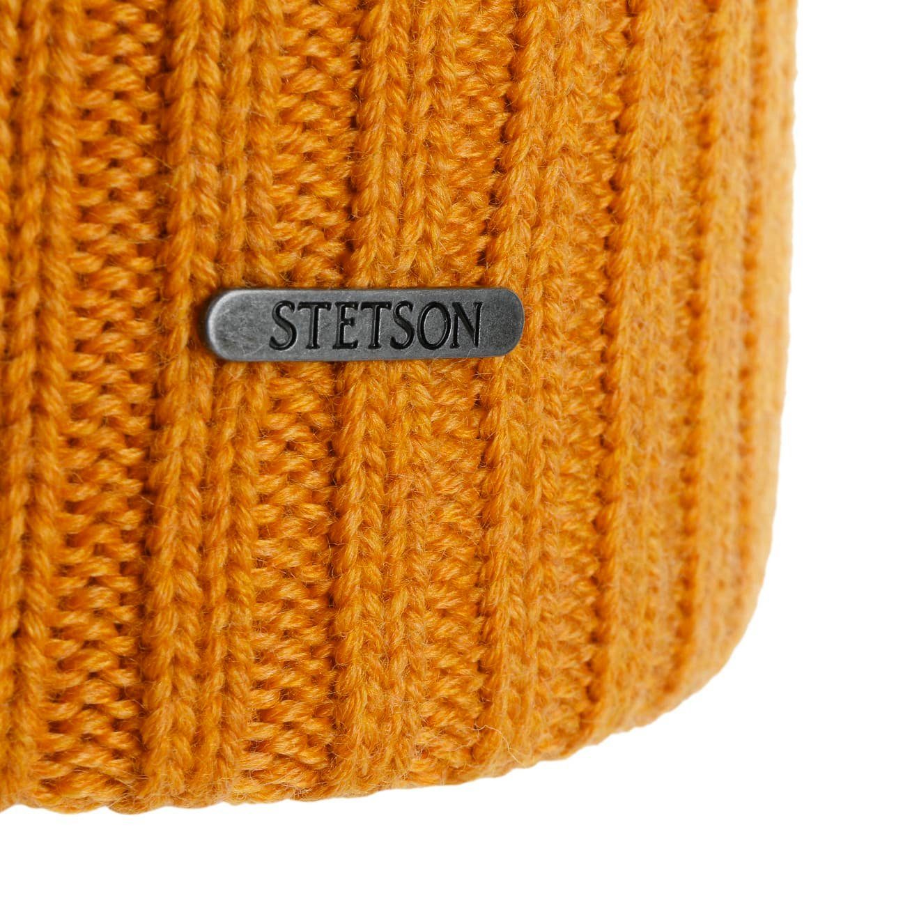 Stetson Strickmütze (1-St) Umschlagmütze mit Umschlag, Made in Italy