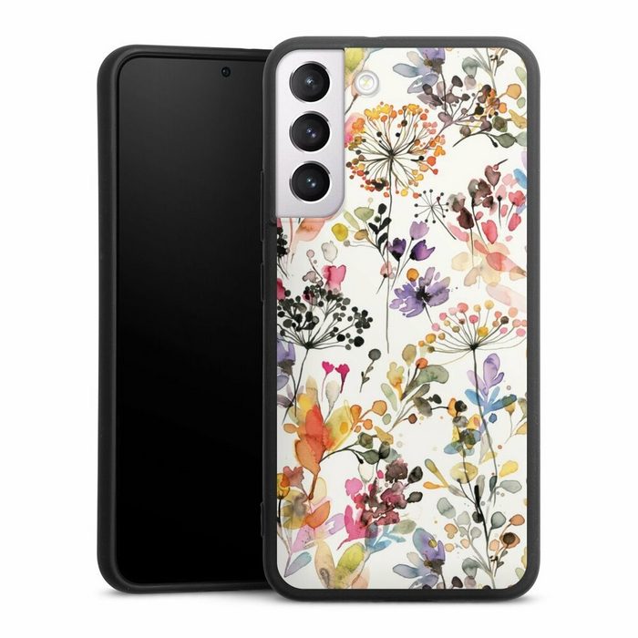 DeinDesign Handyhülle Blume Muster Pastell Wild Grasses Samsung Galaxy S22 Plus Silikon Hülle Premium Case Handy Schutzhülle