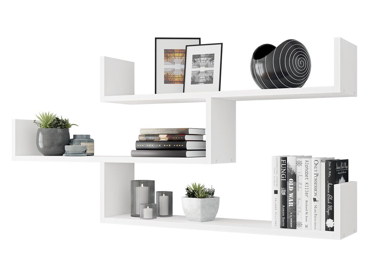 MIRJAN24 Wandregal Trio 003, 119x18x55 cm, mit Haken zum Aufhängen günstig online kaufen