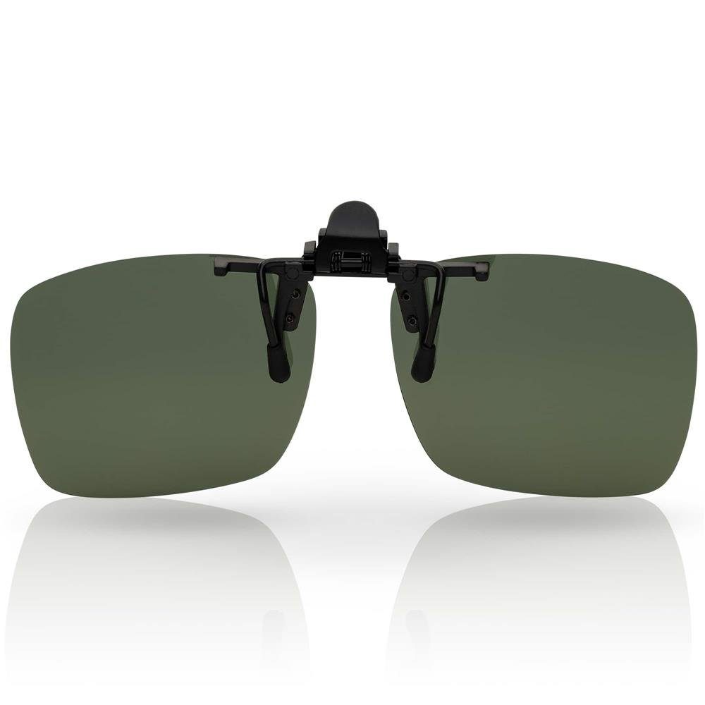 BEZLIT Eyewear Pilotenbrille Brillen (1-St) polarisierten mit On Grau Aufsatz Clip Linsen Polarisiert