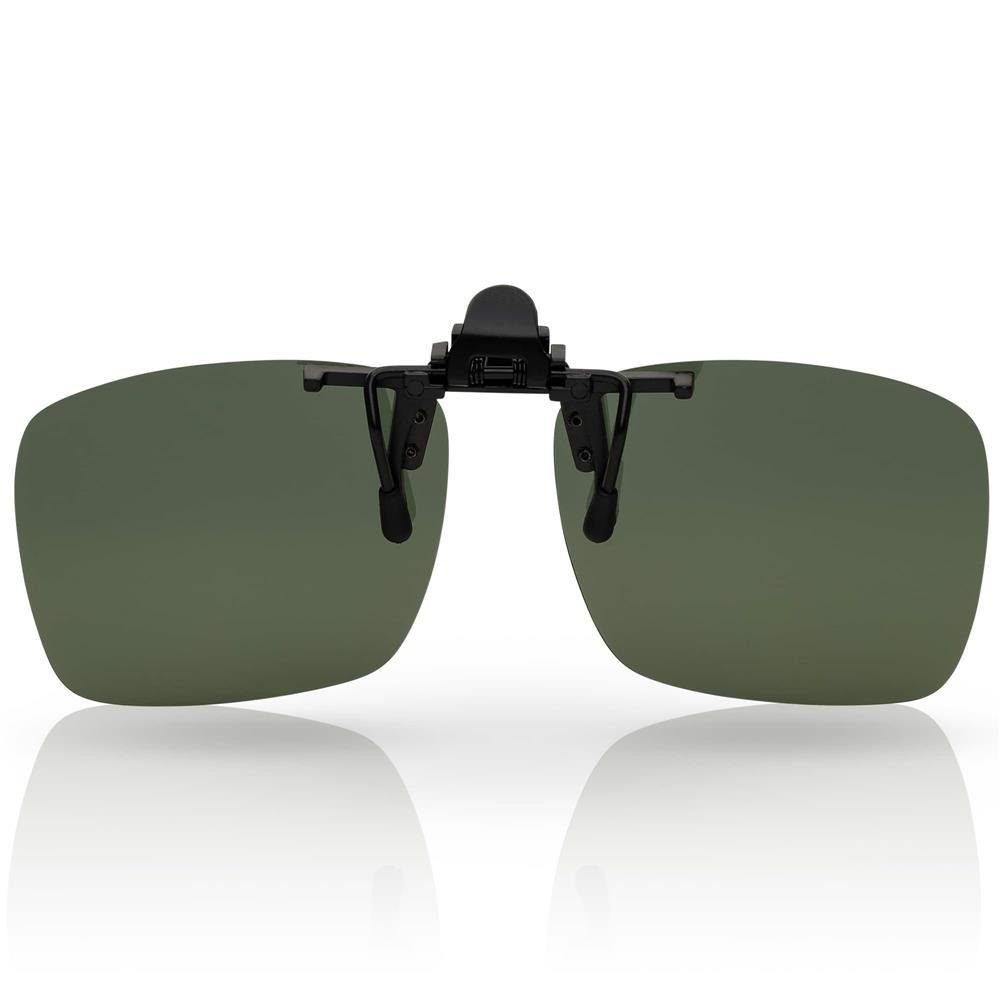 Eyewear Brillen (1-St) Aufsatz Clip polarisierten Polarisiert Grau BEZLIT Pilotenbrille On mit Linsen