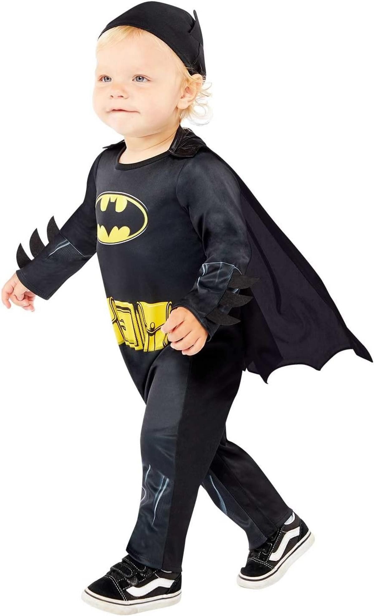 Amscan Kostüm Amscan Baby Kostüm Batman Strampelanzug Gr. 80 6-12 Monate Fasching