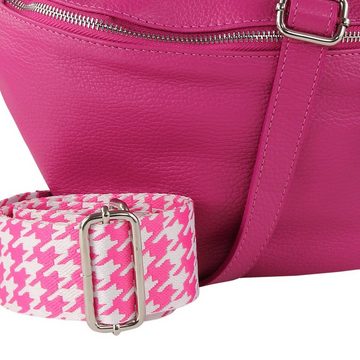 Toscanto Gürteltasche Toscanto Tasche pink Gürteltasche sehr (Gürteltasche), Damen Gürteltasche Leder, pink ca. 37cm x ca. 20cm