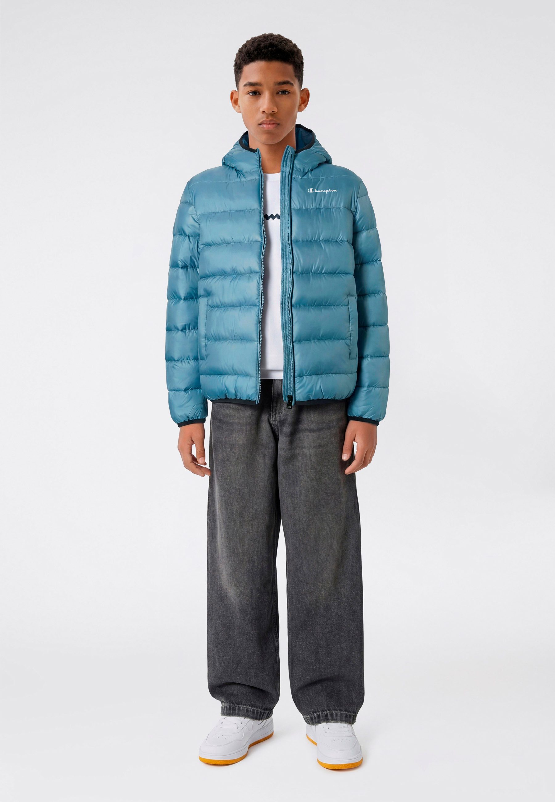 Champion Steppjacke SPORTWEAR JACKET Standard Fit mit verstellbarer Kapuze, Standard Fit – Bild 3 von 4