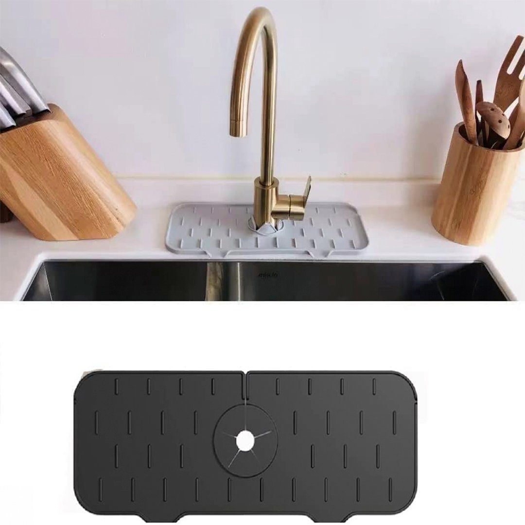 Badematte »Silikon-Wasserhahnmatte – Spritzschutz für Waschbecken,  Abflussmatte für Küche und Bad« BEARSU