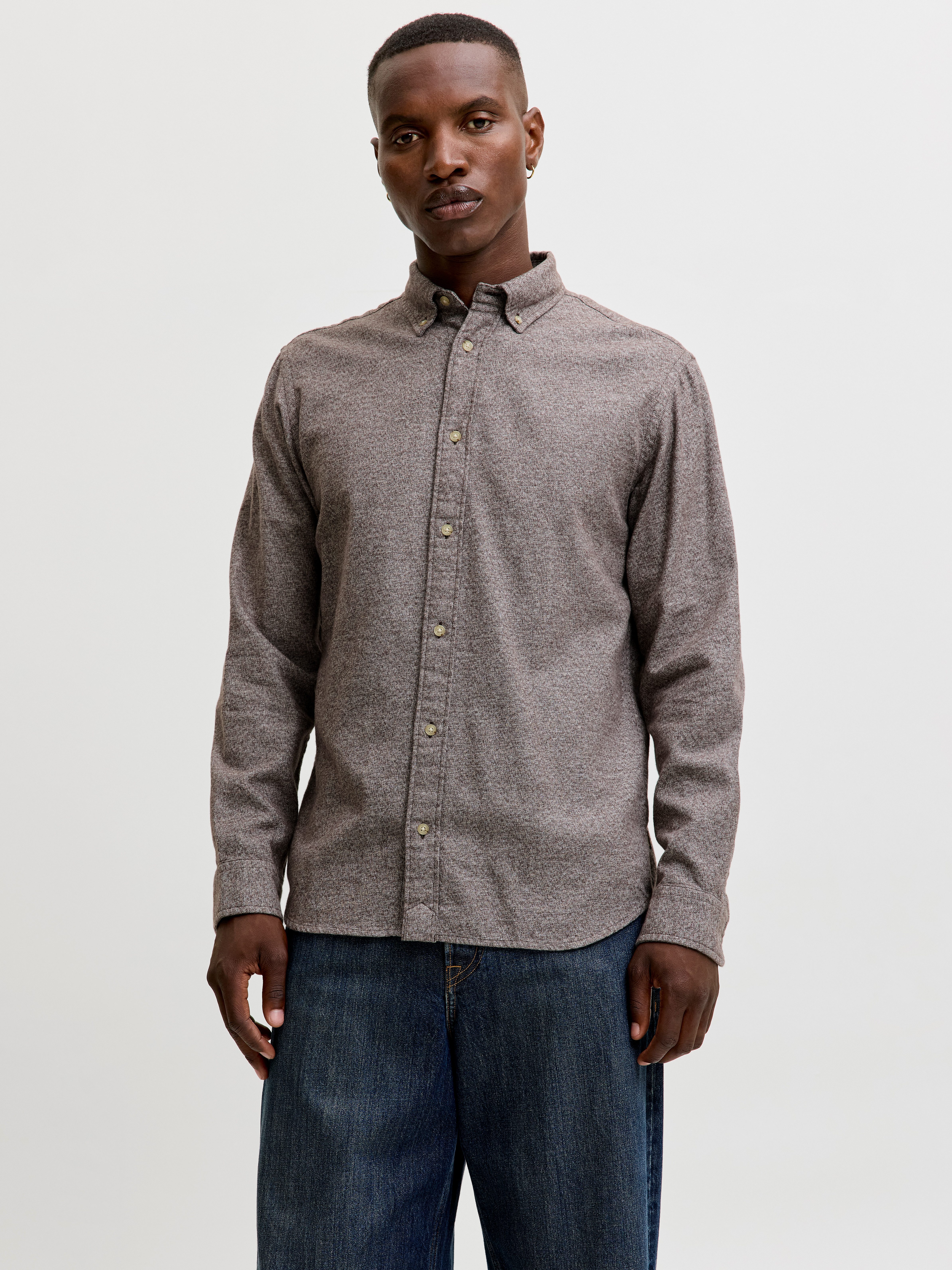 Jack & Jones Langarmhemd JPRBLUHARVEY TWILL SOLID L/S SHIRT SN Baumwolle, regular fit