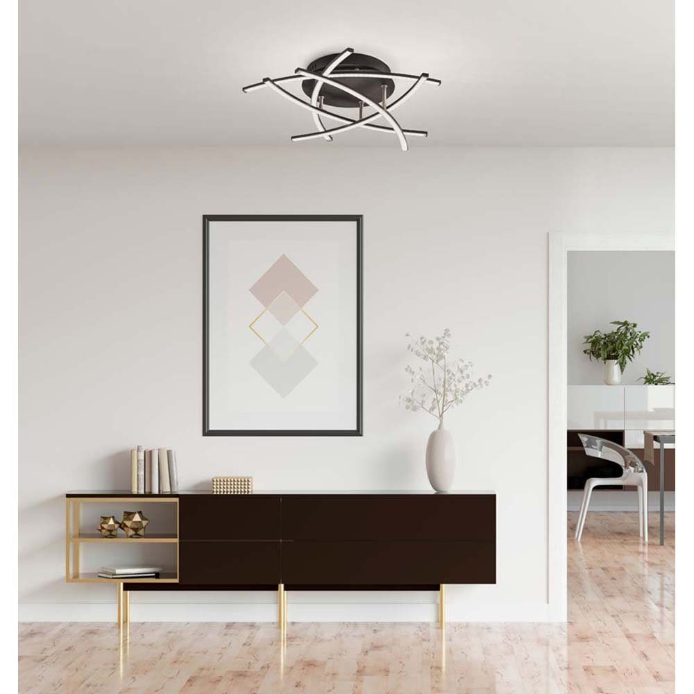 FISCHER & HONSEL LED Deckenleuchte, LED-Leuchtmittel fest verbaut, Kaltweiß, Warmweiß, Neutralweiß, Tageslichtweiß, Farbwechsel, Deckenleuchte Designlampe Fernbedienung dimmbar LED CCT