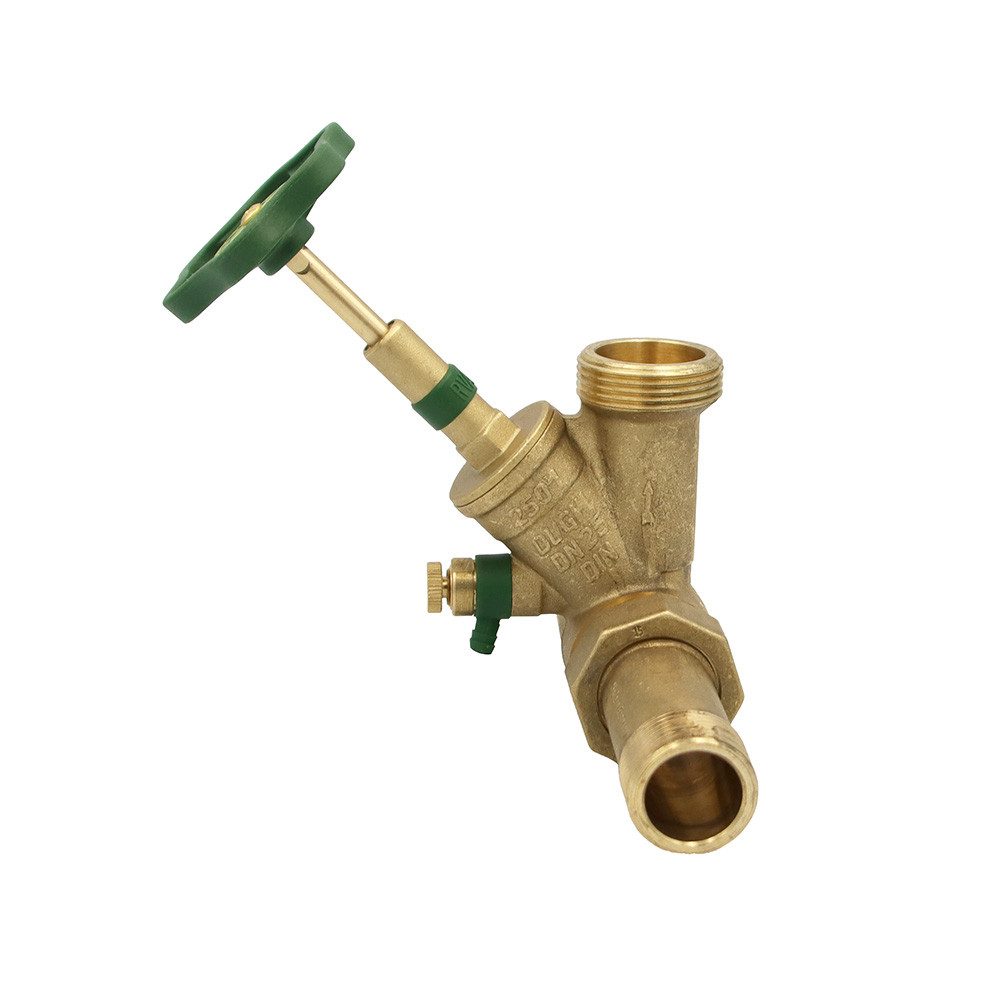Schlösser Absperrventil Abzweig T-Ventil DN25 auf 1 x 1 1/4" steigende Spindel