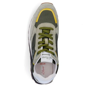 s.Oliver s.Oliver Herren Leder Sneaker khaki grün Sneaker