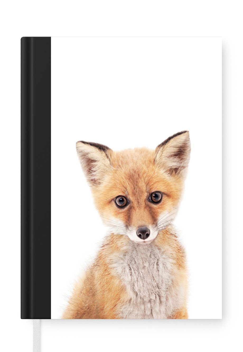 MuchoWow Notizbuch Fuchs - Tiere - Orange - Natur, Journal, Merkzettel, Tagebuch, Notizheft, A5, 98 Seiten, Haushaltsbuch