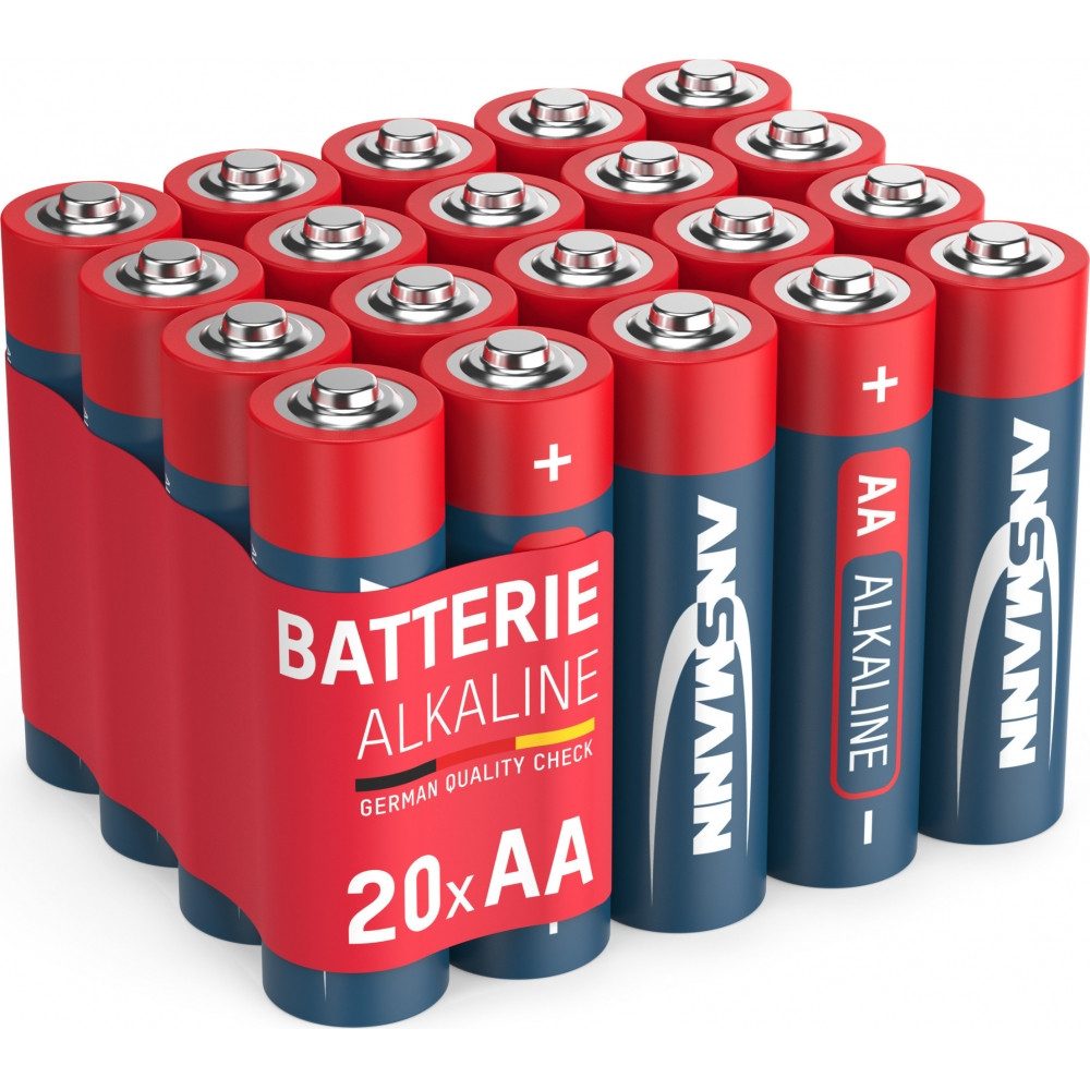 Ansmann Alkaline Red AA Batterien, 20 Stück. Akku