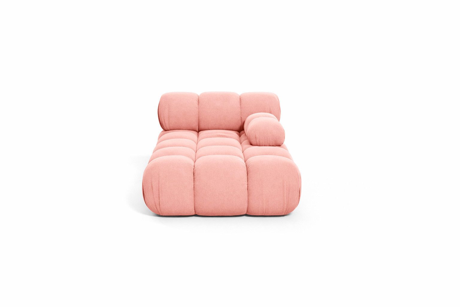 Kaiser Möbel Chaiselongue modular für Wohnzimmer, Veloursstoff Salvador, Selia, Chaiselongue, Veloursstoff Salvador,Teil eines Modulsystems,moderne, elegante Optik