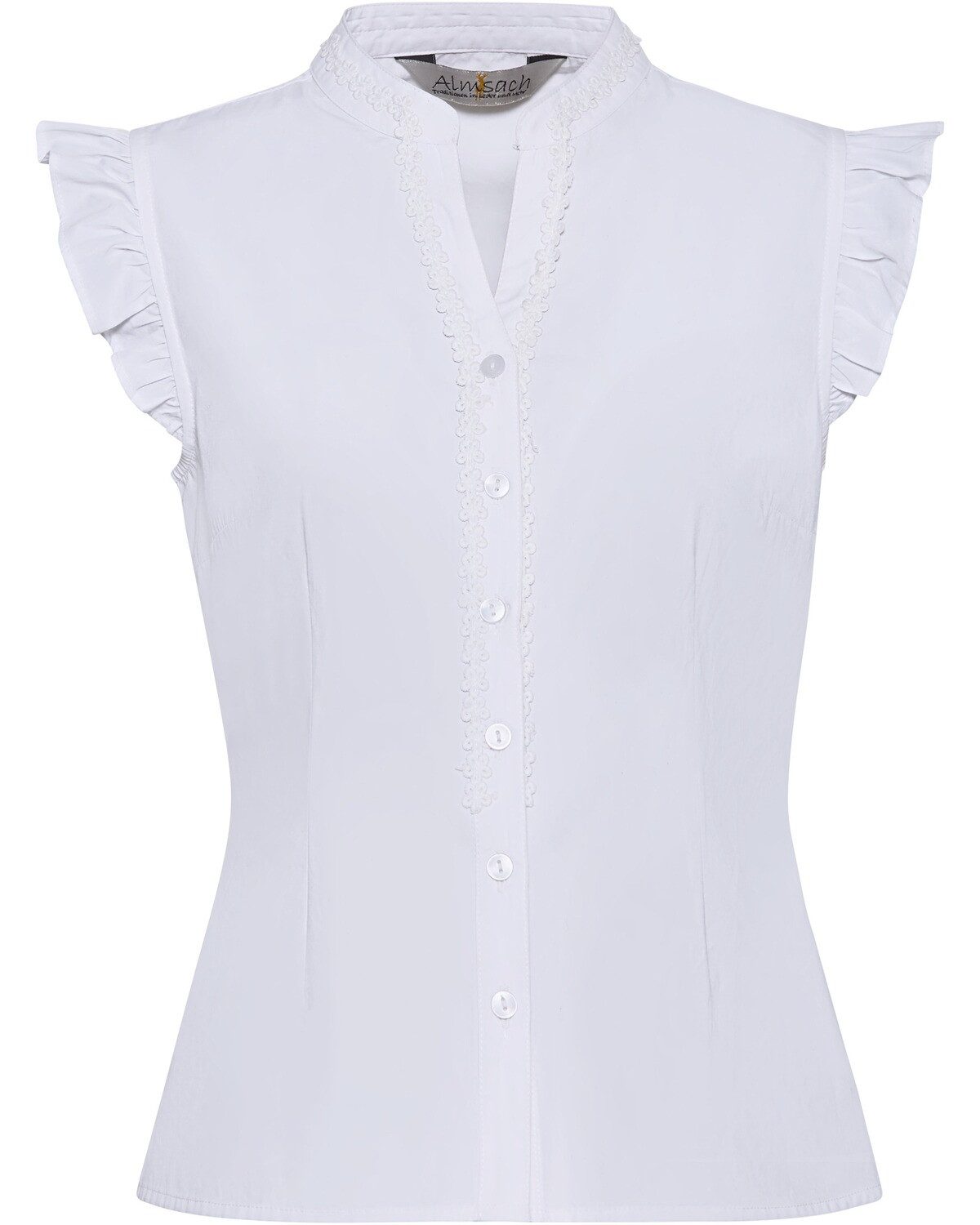 Almsach Trachtenbluse Bluse mit Flügelarm