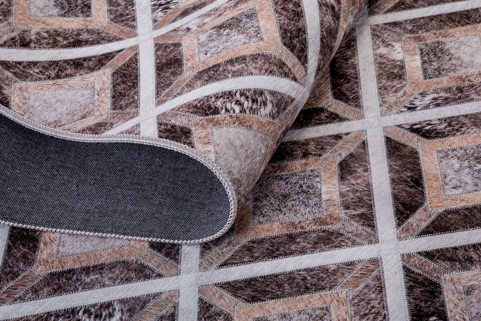 Gino Falcone Teppich Serena GF 048, rechteckig, Höhe: 7 mm, gedruckte Felloptik, ideal im Wohnzimmer & Schlafzimmer