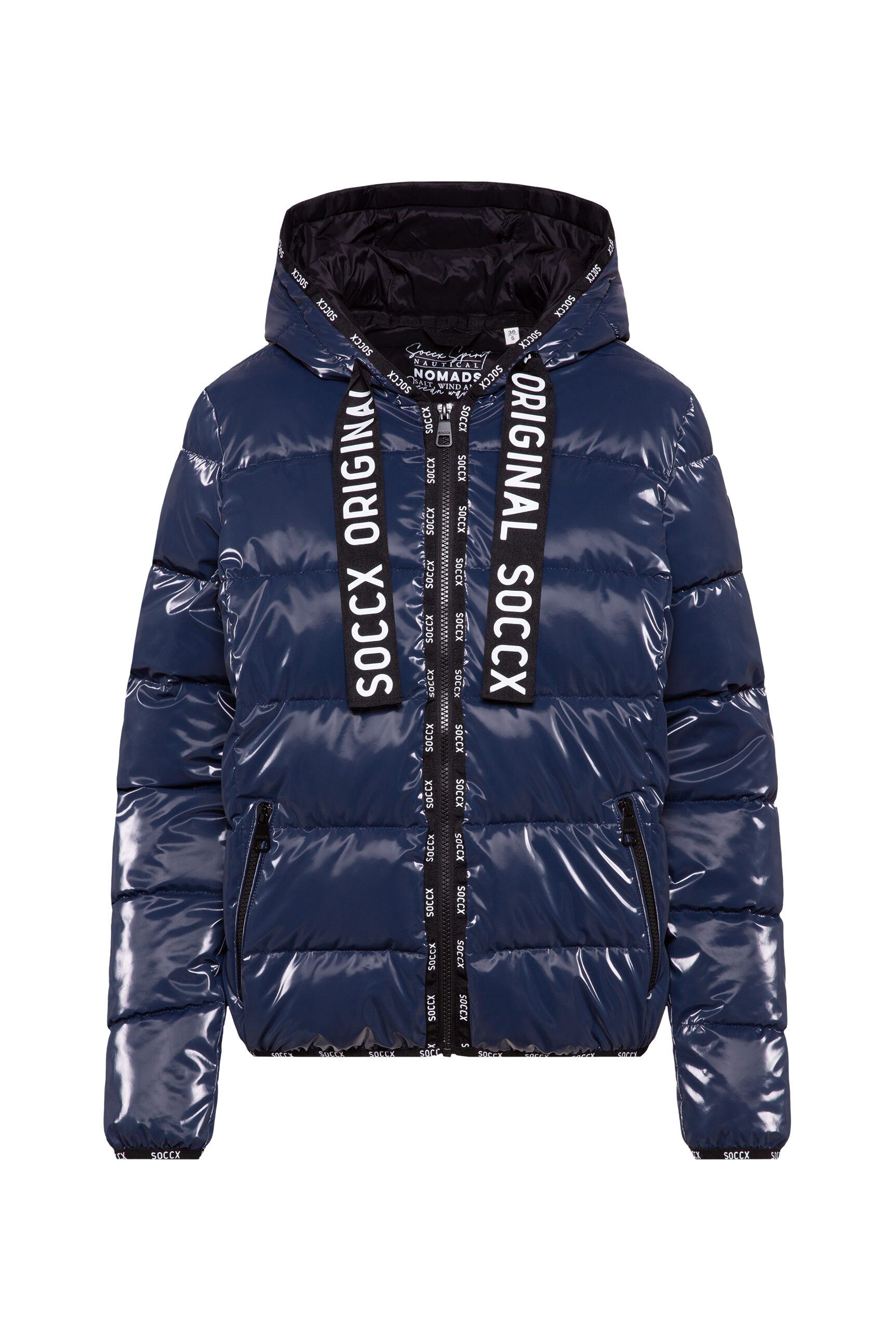SOCCX Winterjacke mit elastischem Saumabschluss günstig online kaufen