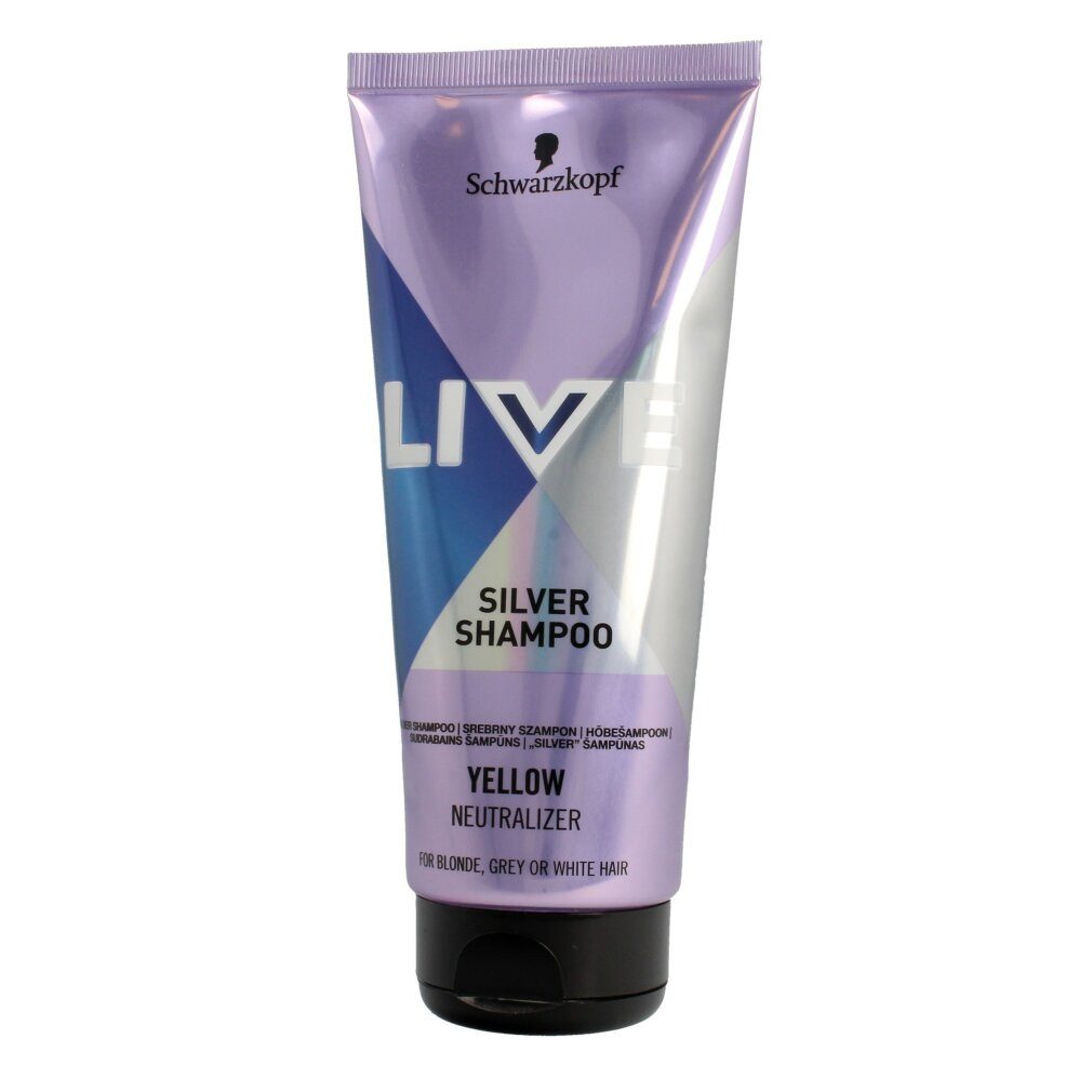 Schwarzkopf Haarshampoo Live Silver Shampoo Gelb Neutralisator Haarshampoo