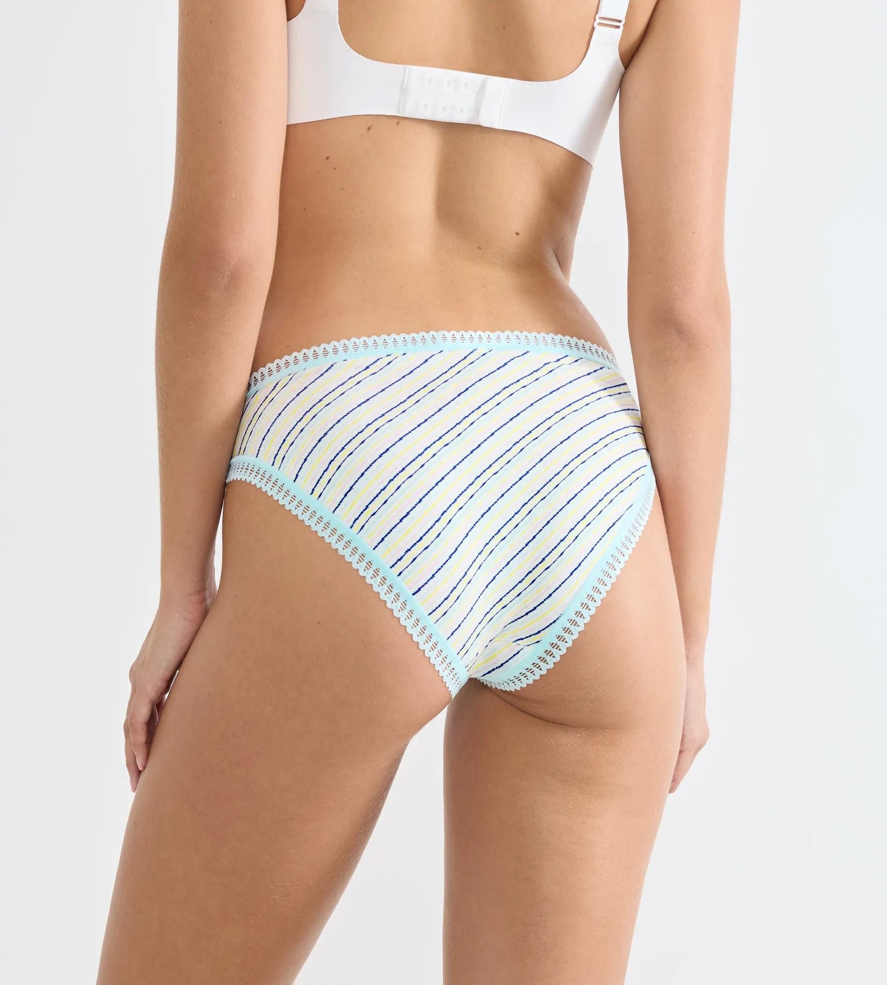 sloggi Slip GO Crush (3er Pack) mit Spitzendetails, Multipack, hoher Beinausschnitt