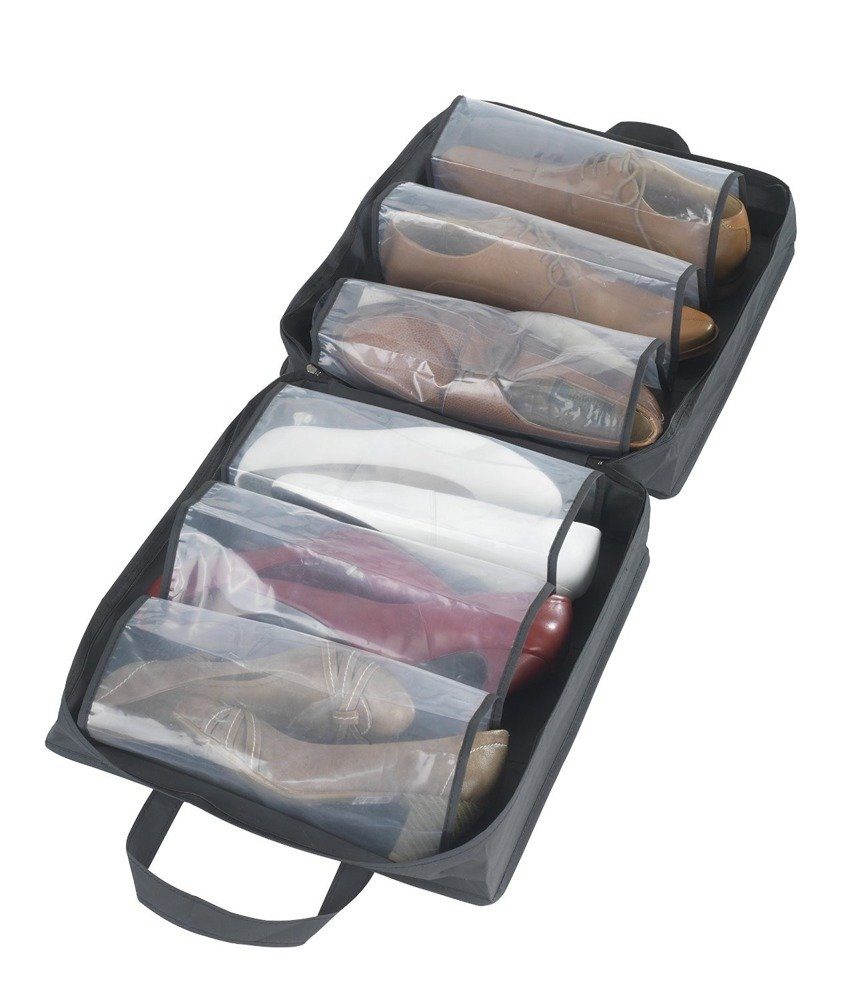 WENKO Schuhregal Schuhtasche Schuhbox Schuhe Tasche Aufbewahrungsbox