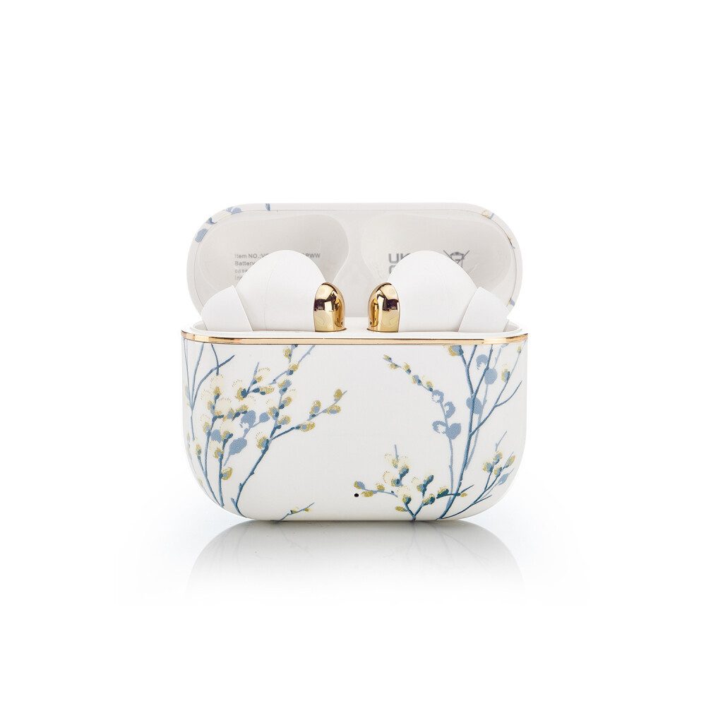 VQ Laura Ashley Kabellose Ohrhörer Bluetooth TWS 5.3 – Pussy Willow Weiß wireless In-Ear-Kopfhörer (Mobile phone)