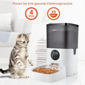 ANTEN Katzen-Futterautomat 4L Automatischer Futterspender Futterautomat für Hund und Katze, mit Timer & LCD