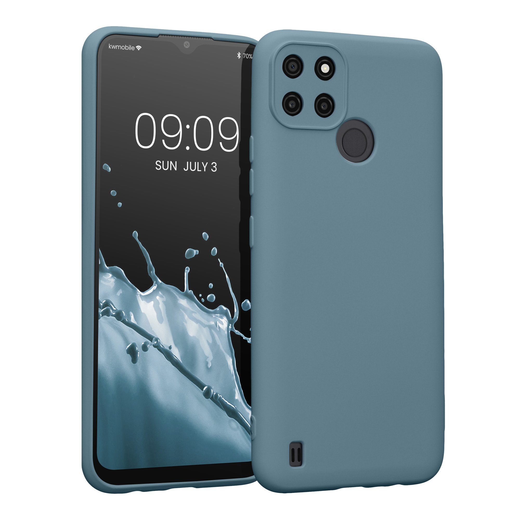 kwmobile Handyhülle Slim Case für Realme C21Y / C25Y, Hülle Silikon Handy - Handyhülle gummiert