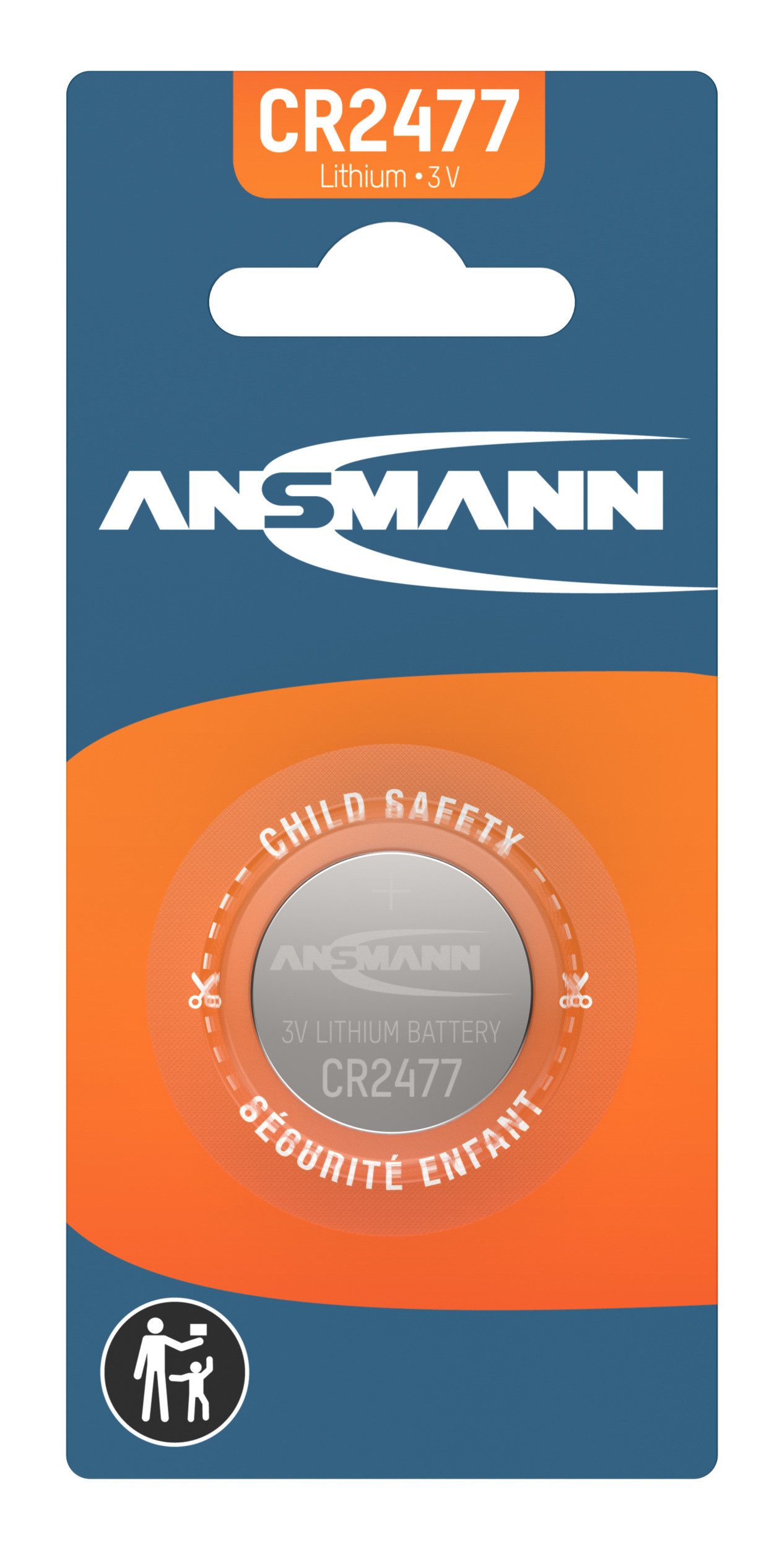 ANSMANN AG ANSMANN Lithium Knopfzelle CR2477 Knopfzelle
