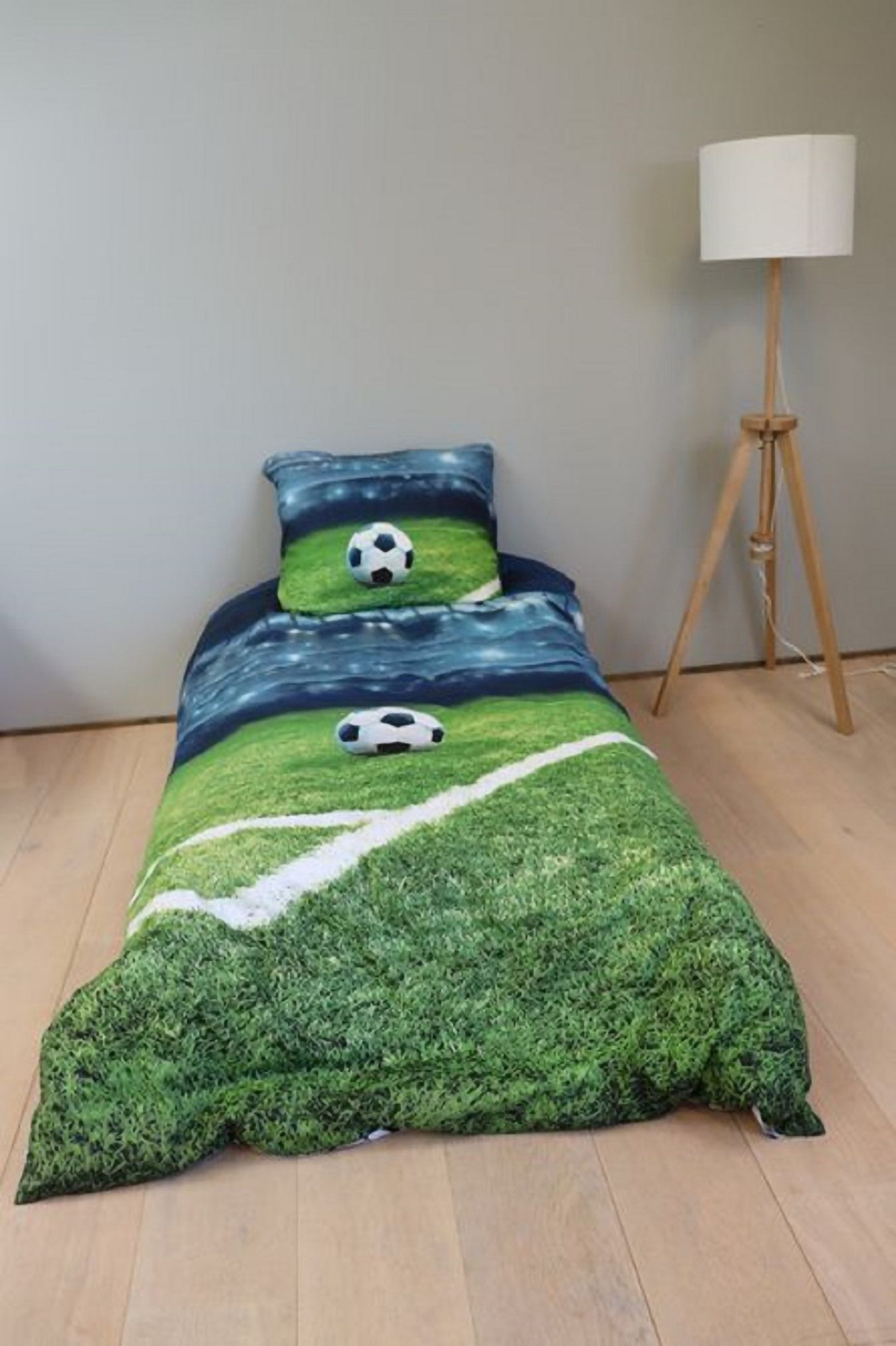 BrandMac Kinderbettwäsche Bettwäsche Fußball Stadion 135 x 200 cm, 100 % Ba günstig online kaufen