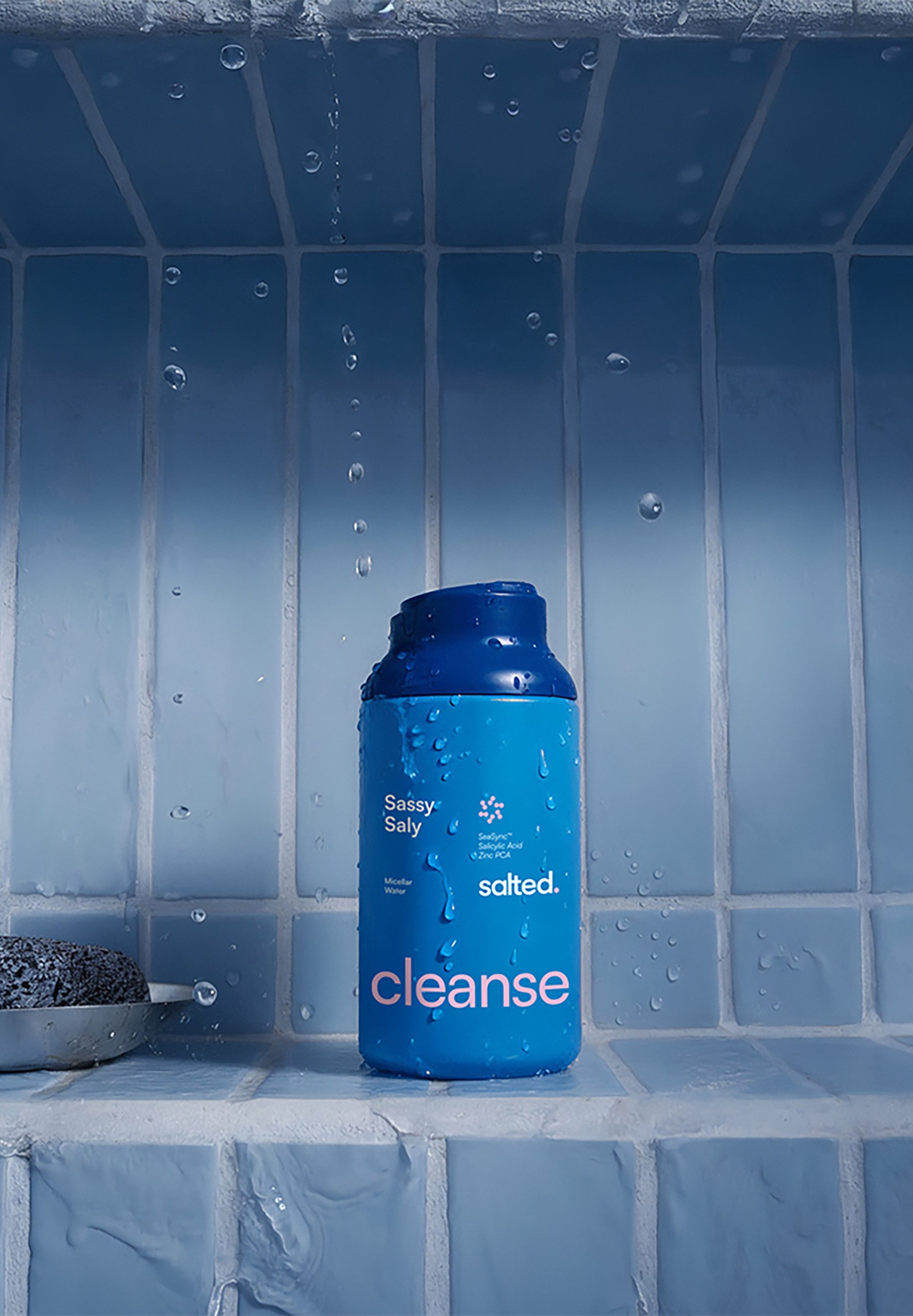 salted. Gesichtswasser Klärendes Mizellenwasser Sassy Saly, Klärendes Mizellenwasser mit Salicylsäure (BHA), Zink PCA und SeaSync