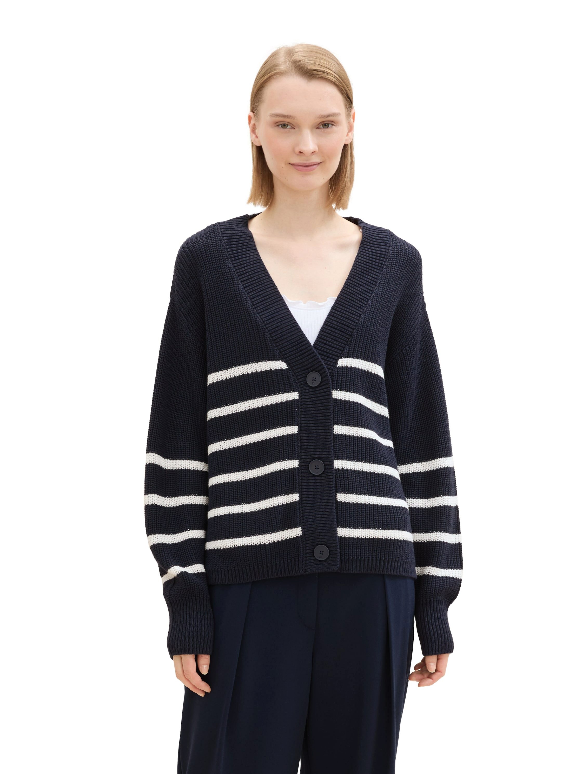 TOM TAILOR Denim Cardigan mit Strickstruktur günstig online kaufen