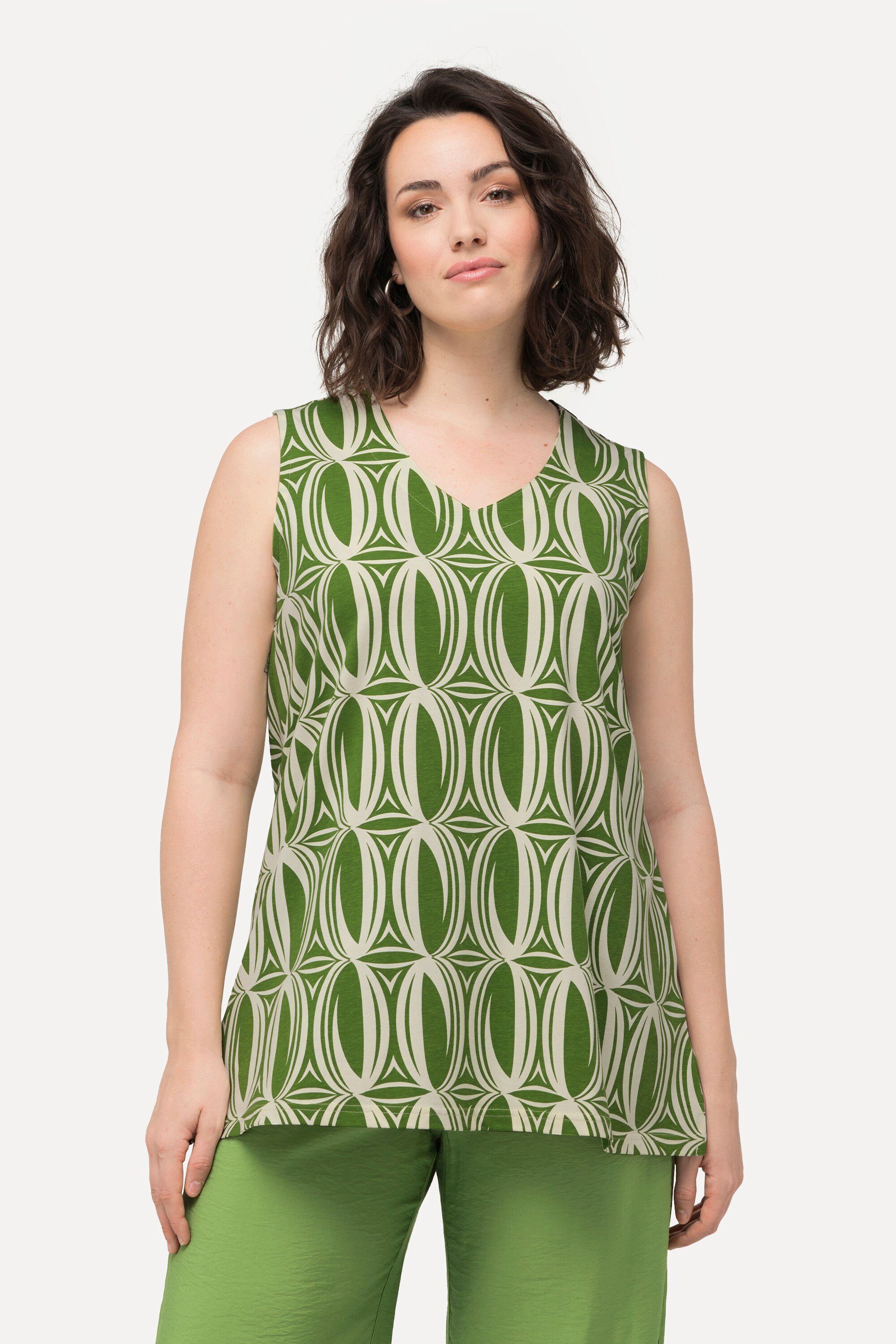Ulla Popken Longtop Top grafischer Druck günstig online kaufen