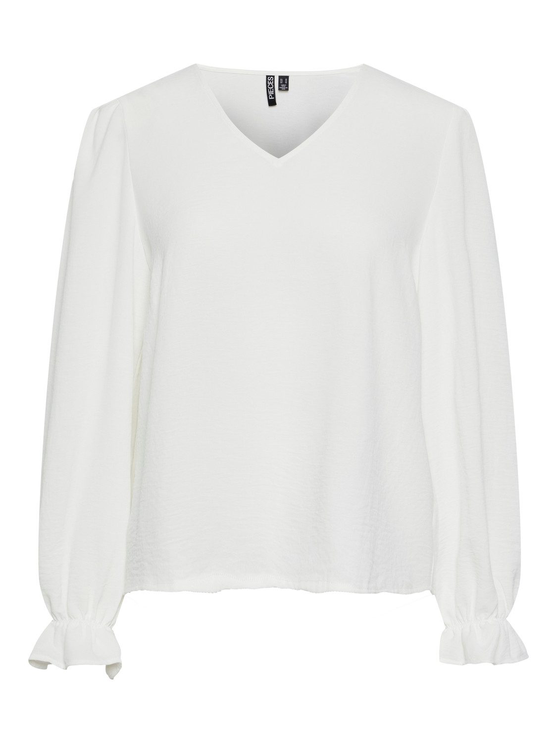 pieces Langarmshirt PCTIFFANY LS V-NECK TOP günstig online kaufen
