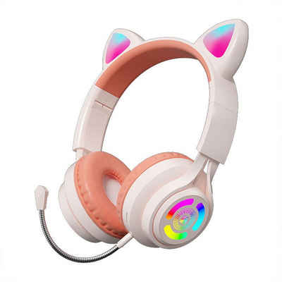 Diida Bluetooth-Kopfhörer,Kabelgebundene/kabellose Навушники,RGB-Leuchten Over-Ear-Kopfhörer