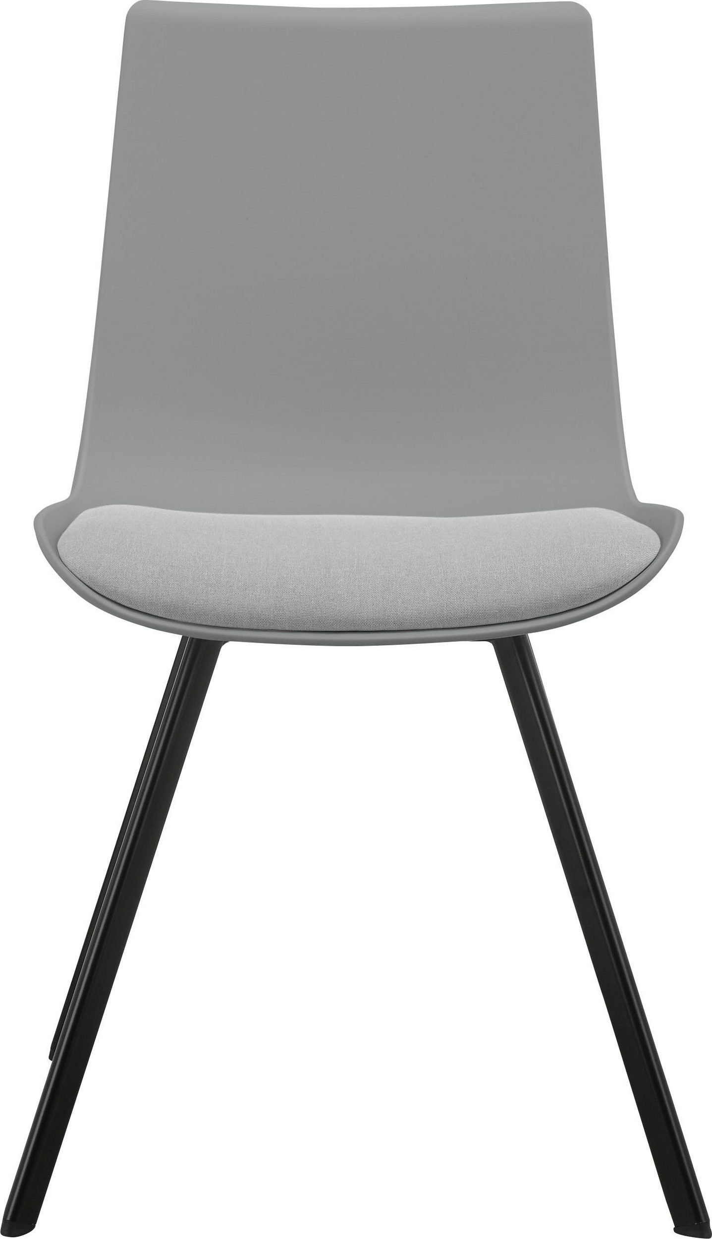 loft24 Esszimmerstuhl Lala (Set, 2 St), Schalenstuhl, mit Sitzkissen, modernes Design, Sitzhöhe 48 cm