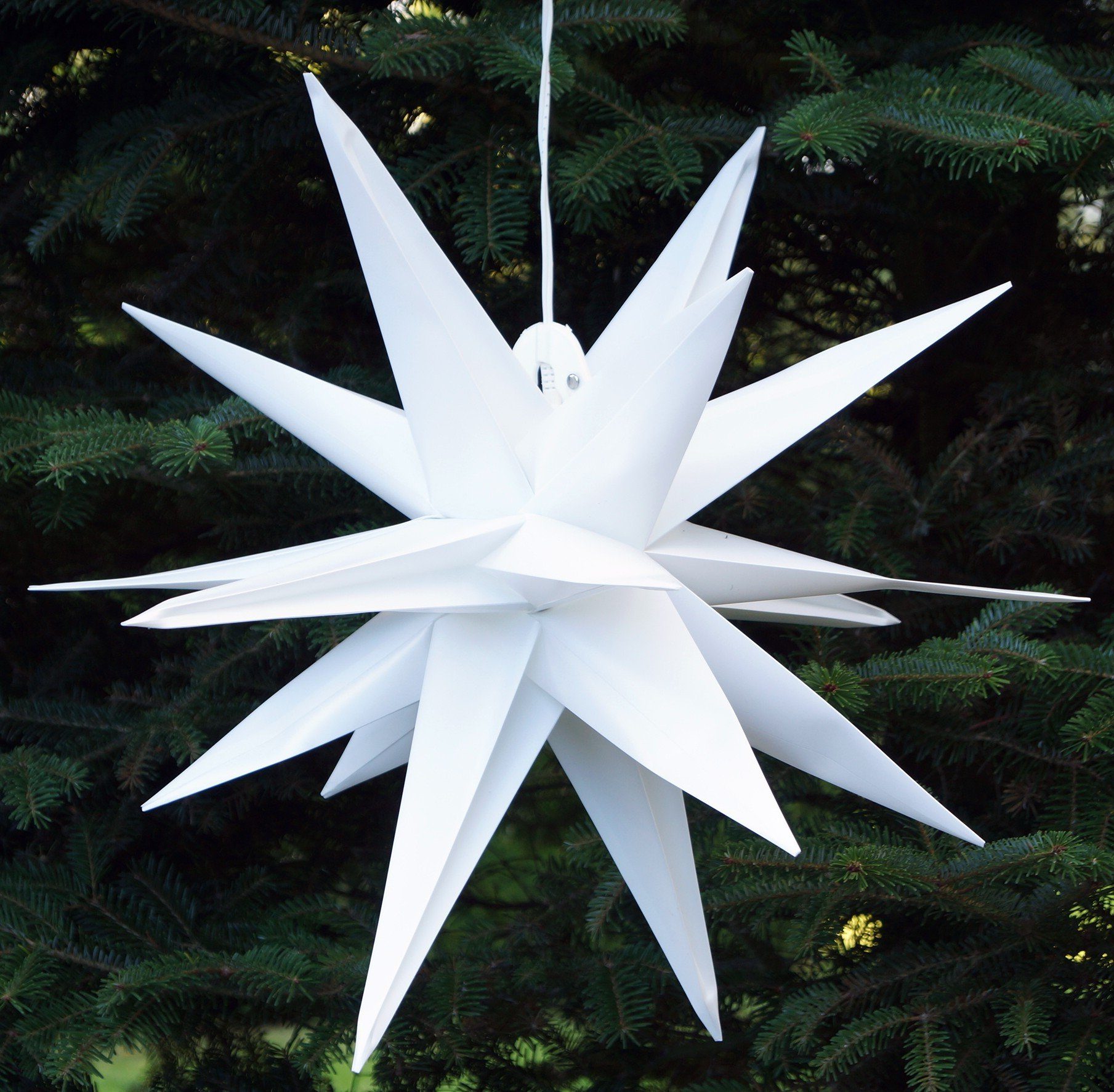Guru-Shop LED-Stern für außen 3D Außenstern Kaspar, Weihnachtsstern,.., Leuchtmittel inklusive – Bild 5 von 5