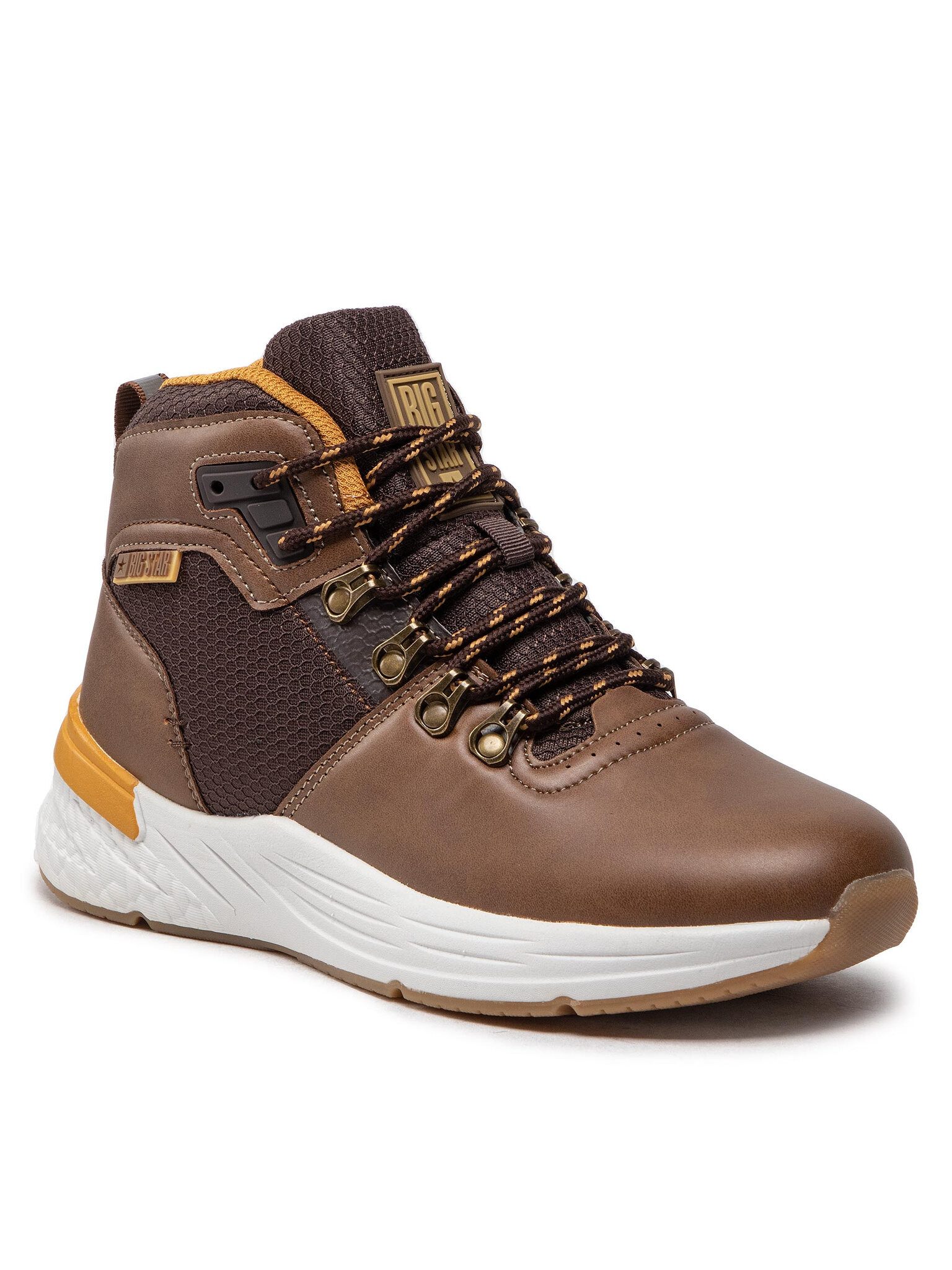 BIG STAR Schnürschuhe KK274224 Brown Schnürschuh