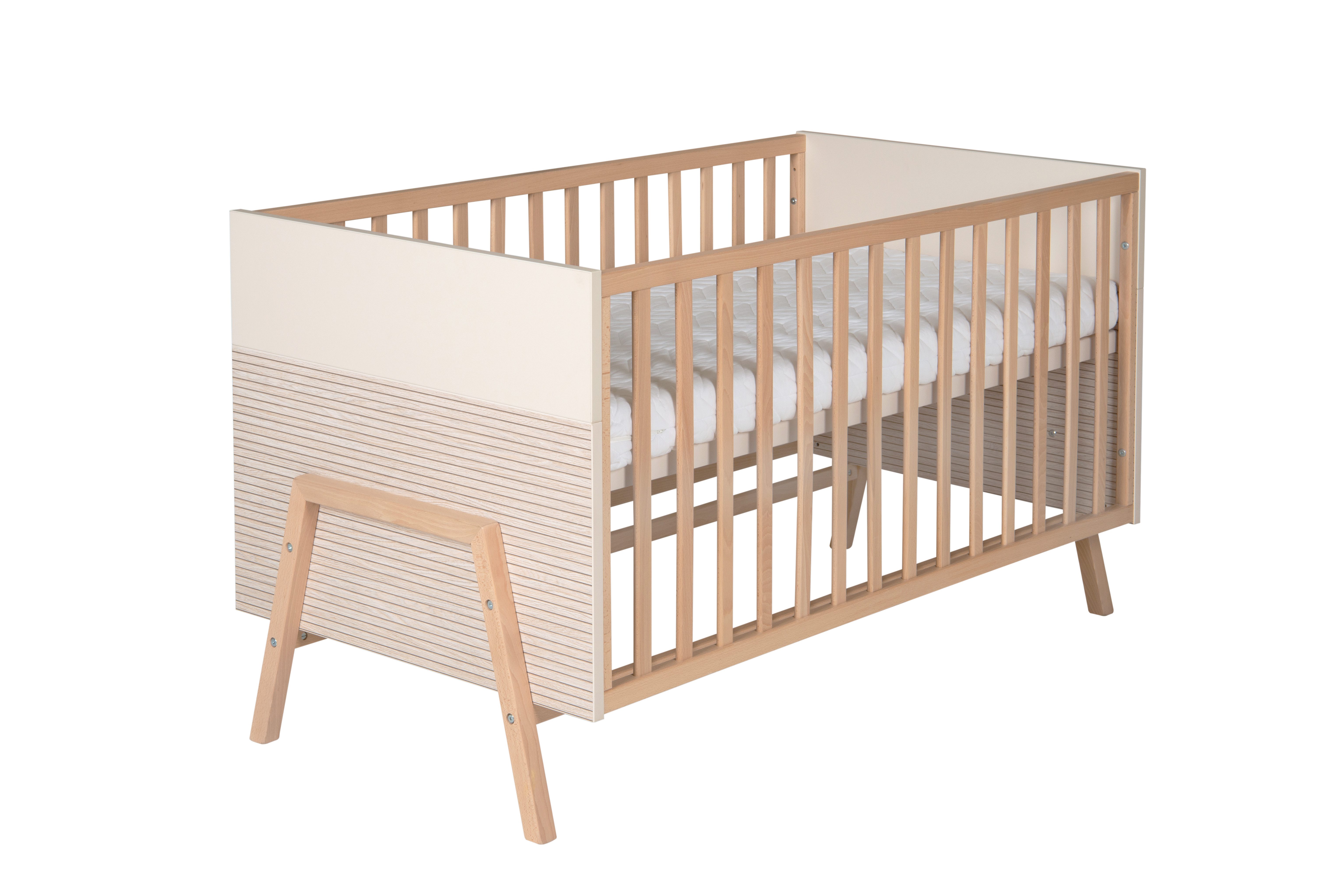 Schardt Babymöbel-Set Kinderzimmer-Set Happy mit Bett, Umbauseiten, Wickelkommode, (Spar-Set, Kombi-Kinderbett, Umbauseiten. Wickelkommode mit Wickelaufsatz)