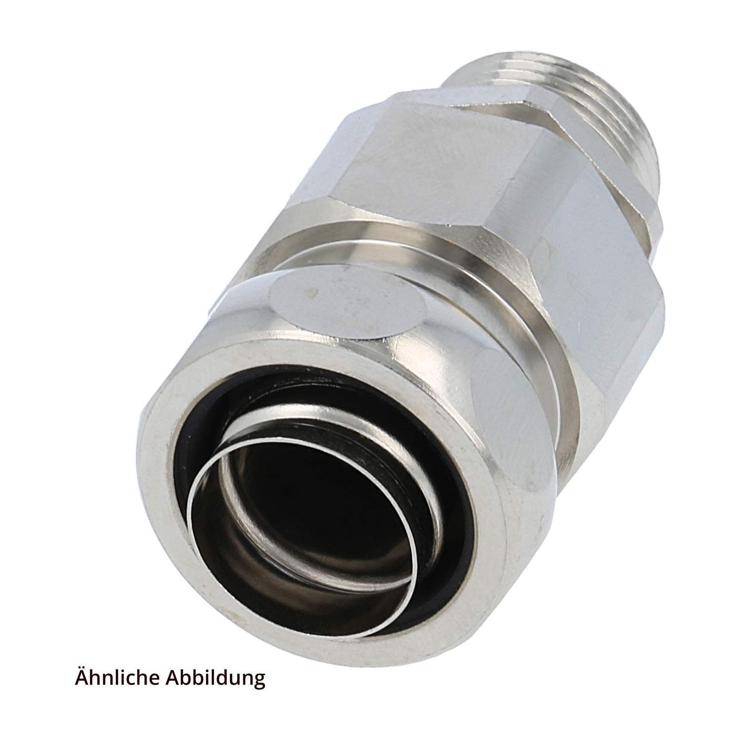 Flexa Schlauchverschraubung Titel:USZ-M Metallverschraubung gerade Gewinde M20x1,5 für Schlauch-A