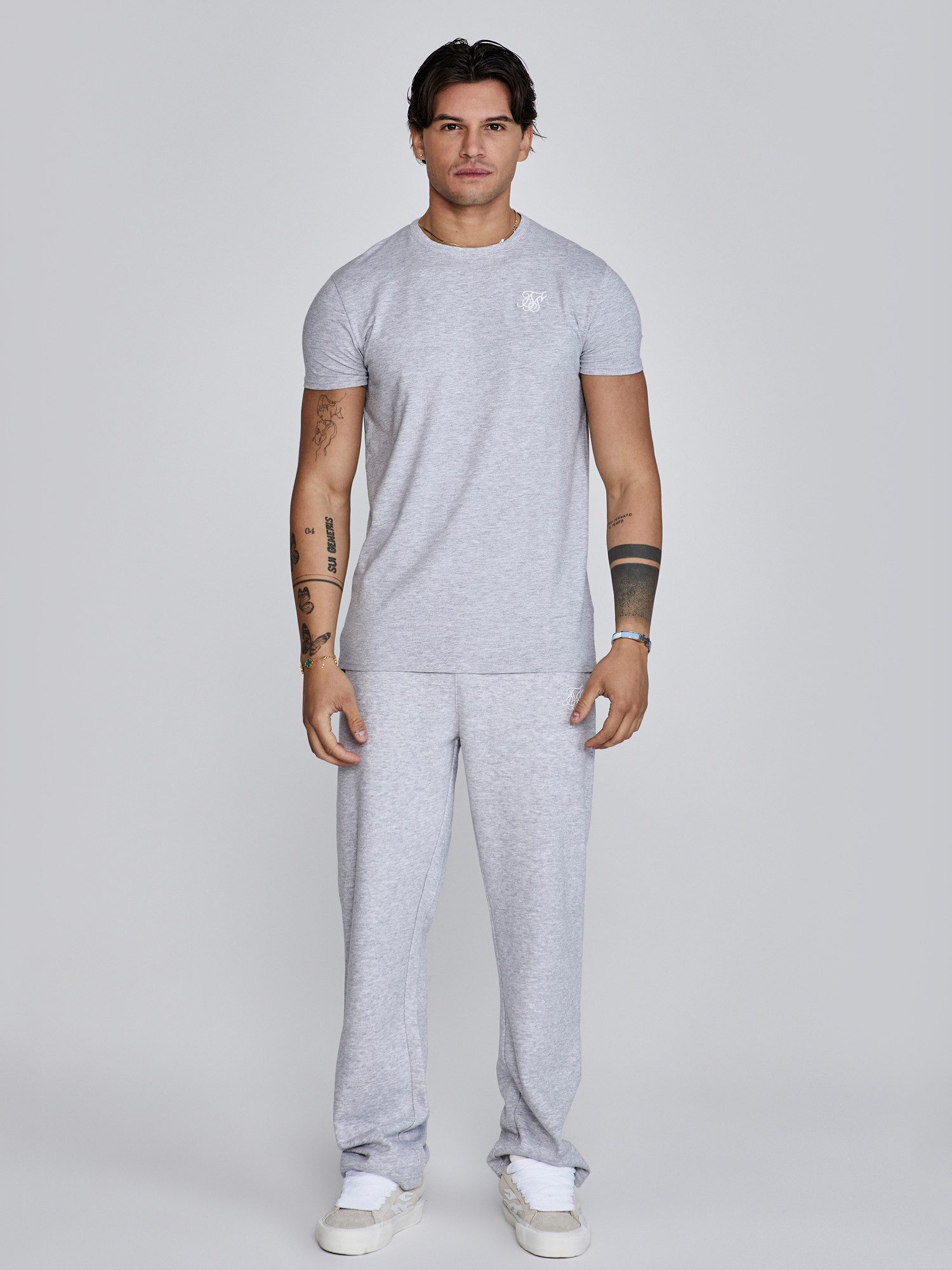 Siksilk Sweathose SikSilk Herren Grau Marl Trainingshose