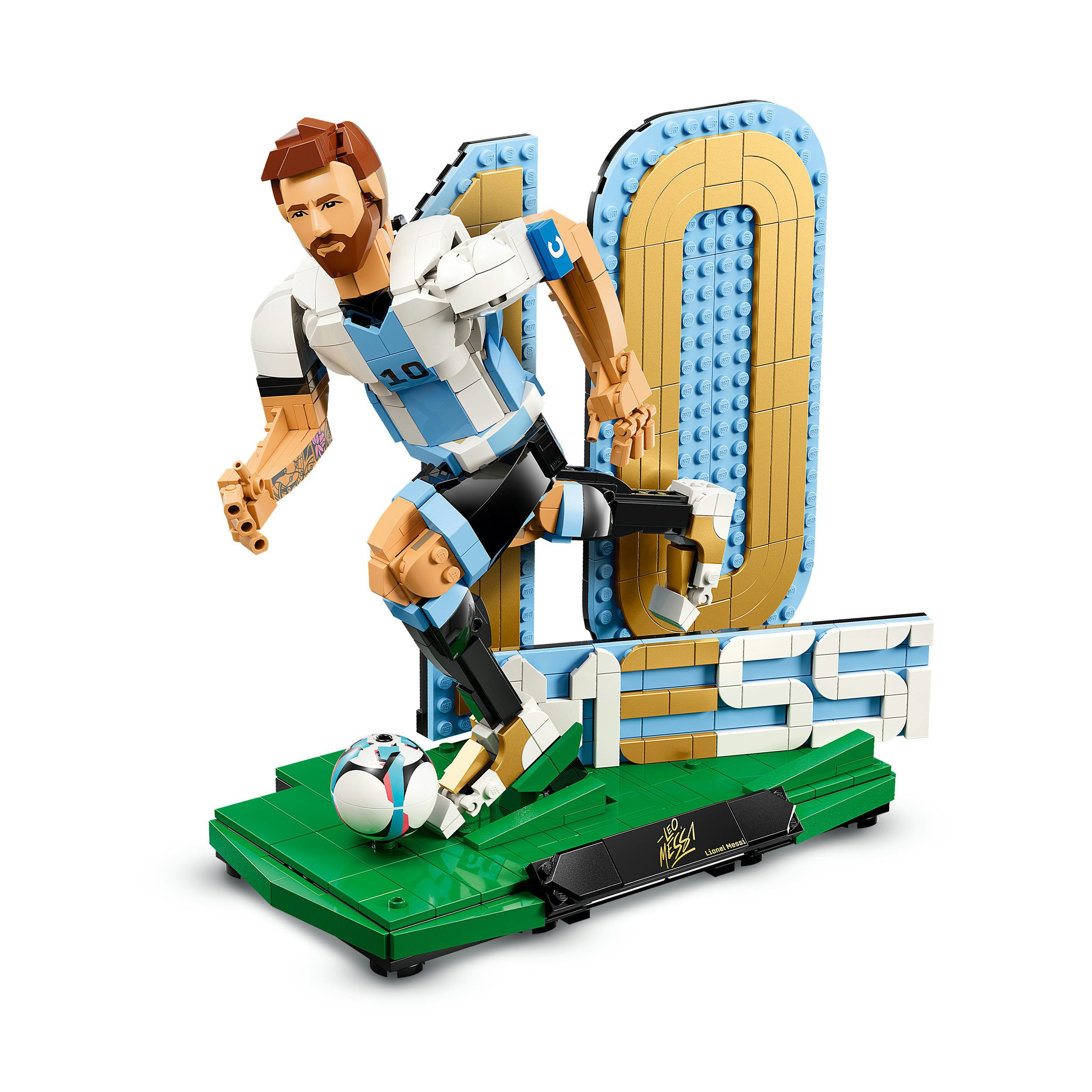 LEGO® Lionel Messi – Fußballlegende (43015), LEGO Editions Football Konstruktionsspielsteine, (958 St) – Bild 4 von 5