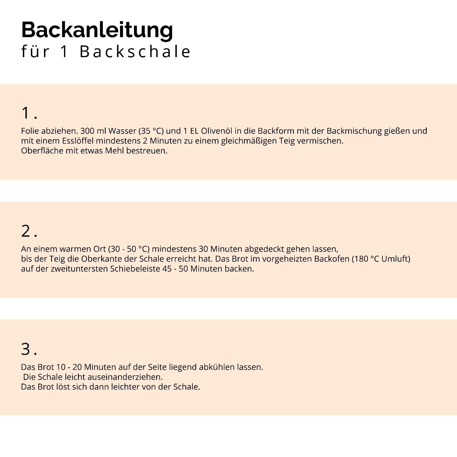 Bielmeier Backmischung Mediterranes Brot 5 Stück á 350 g Küchenmeister, 1 x 350 g, Made in Baden-Württemberg (SET313010) – Bild 4 von 5